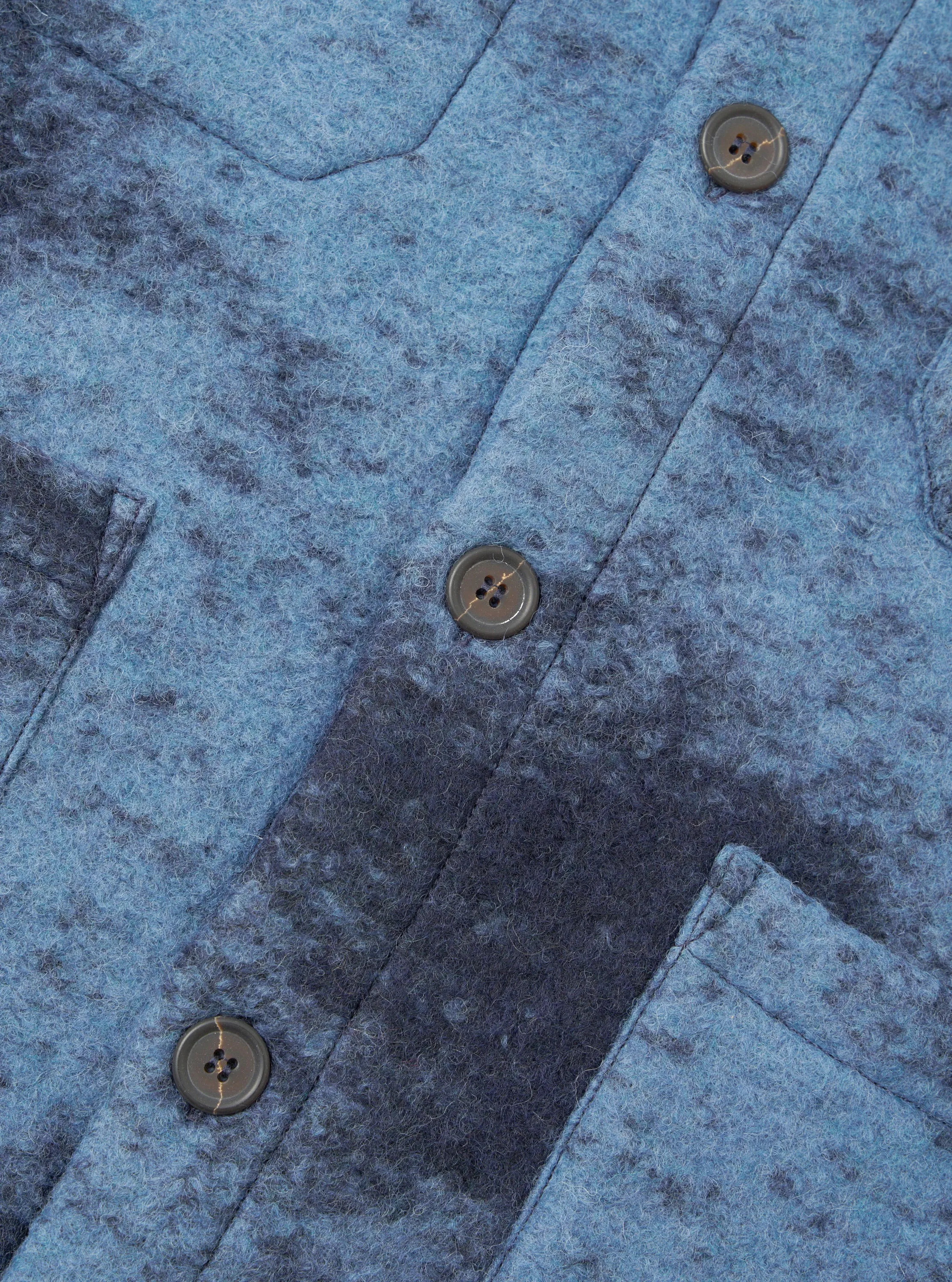 Blue Cloud Camo Knit Cardigan sold by Universal Works product image thumbnail 4