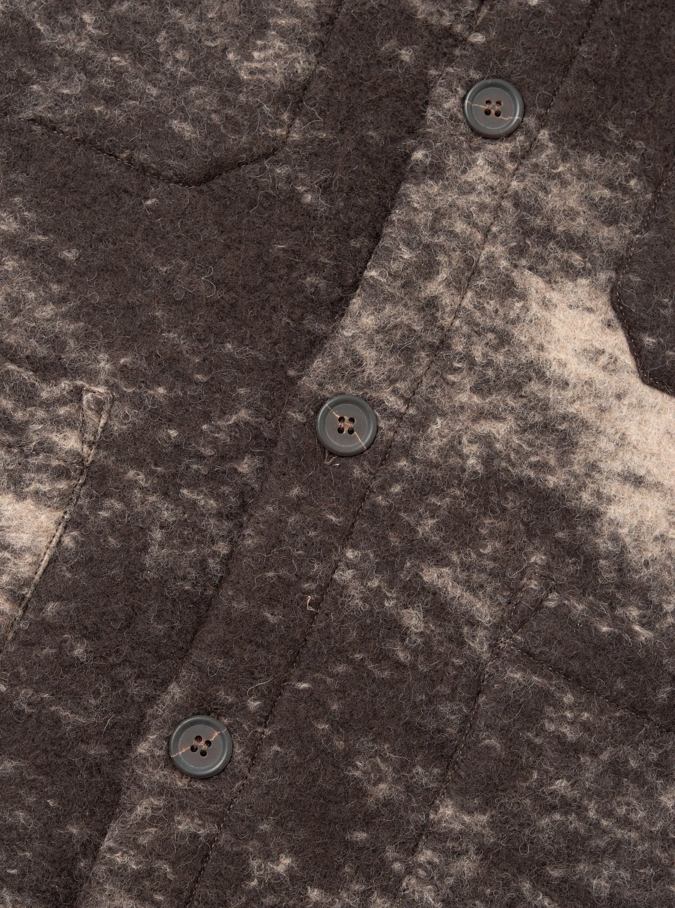 Brown Cloud Camo Knit Cardigan sold by Universal Works product image thumbnail 4