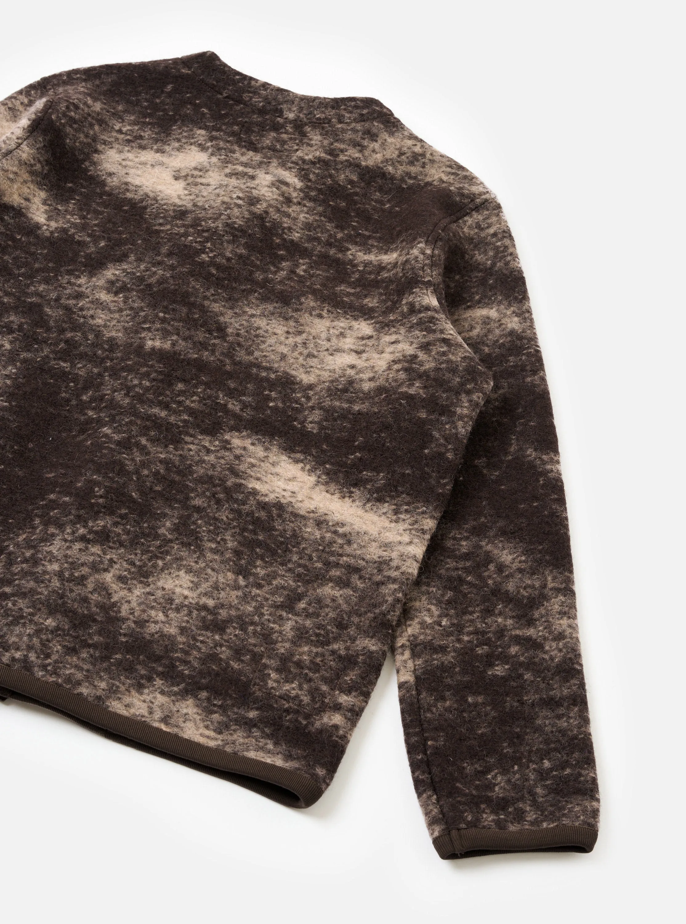 Brown Cloud Camo Knit Cardigan sold by Universal Works product image thumbnail 3