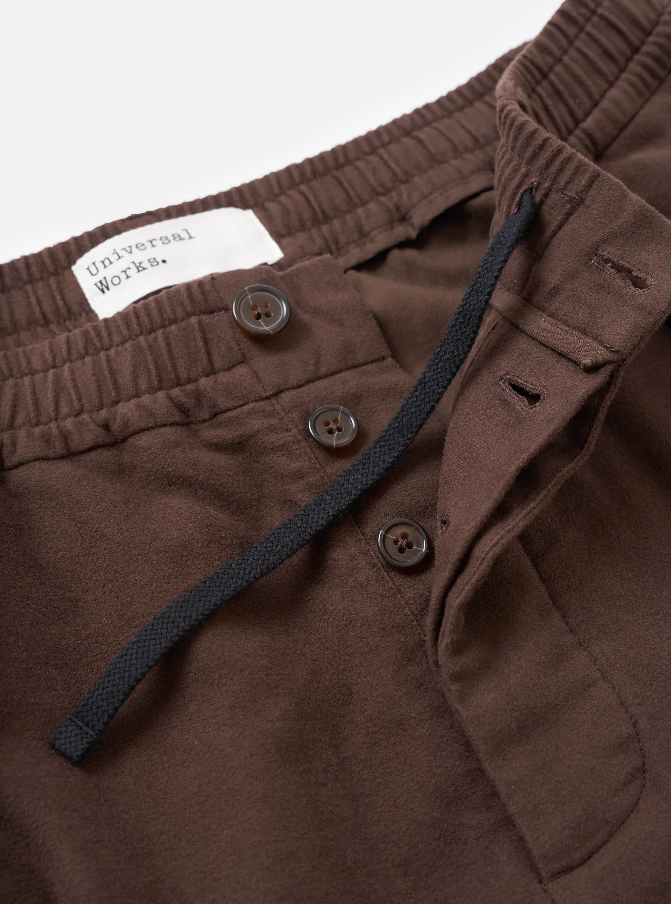 Brown Comfort Moleskin Pleated Track Pant sold by Universal Works product image thumbnail 4
