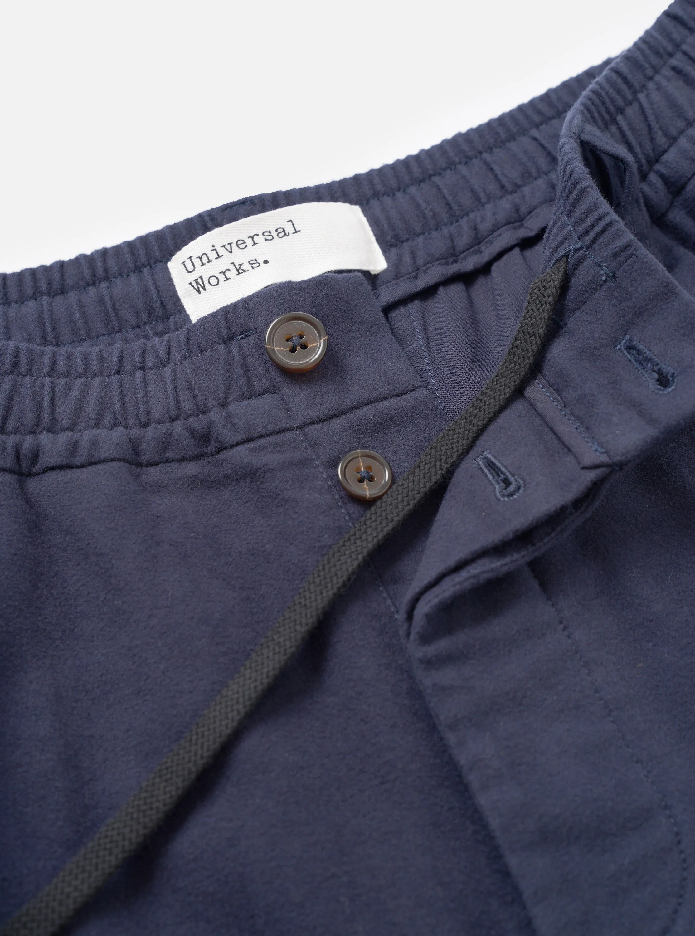 Navy Comfort Moleskin Pleated Track Pant sold by Universal Works product image thumbnail 4