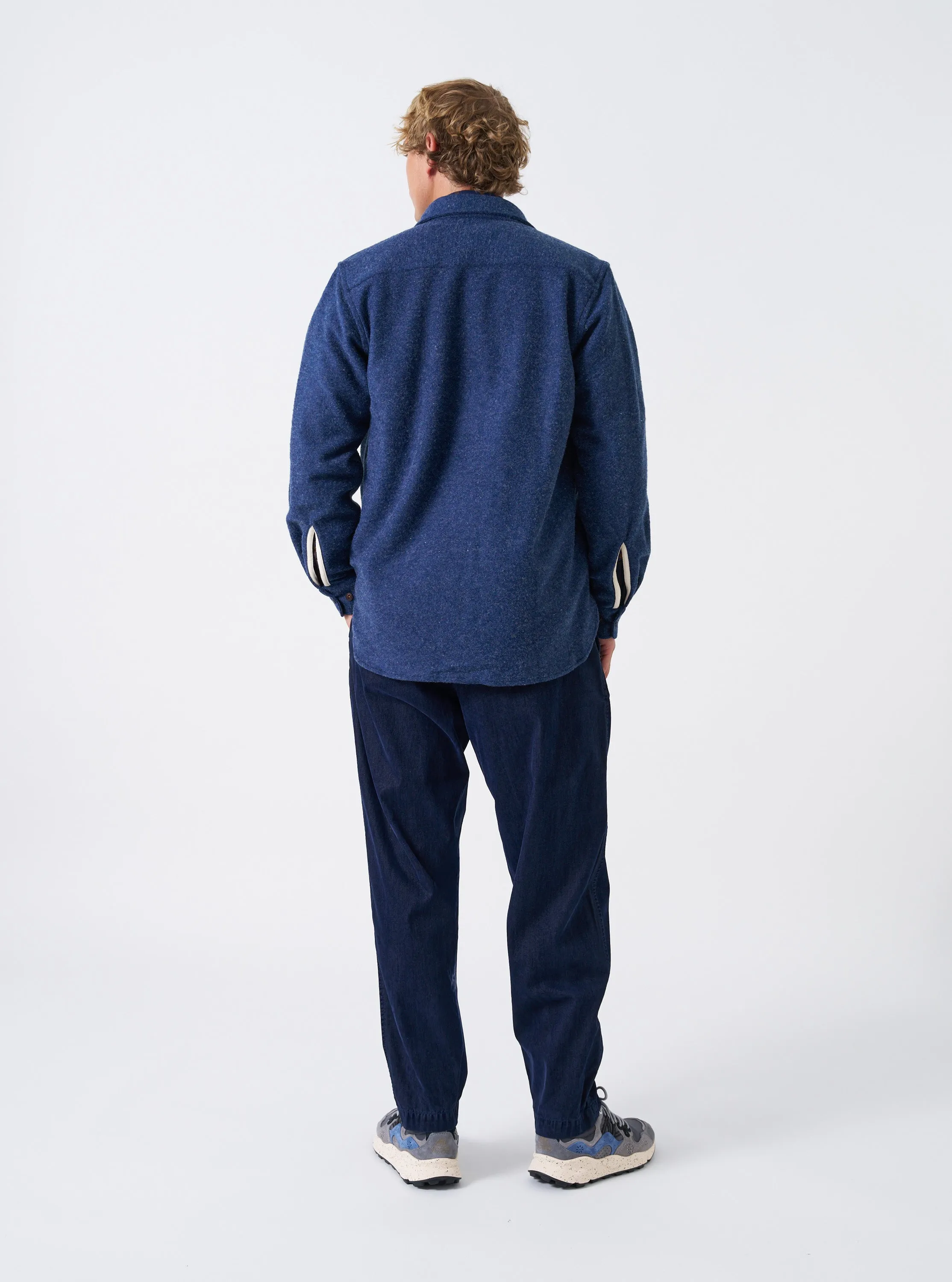Navy Dam Marl Work Shirt sold by Universal Works product image thumbnail 3