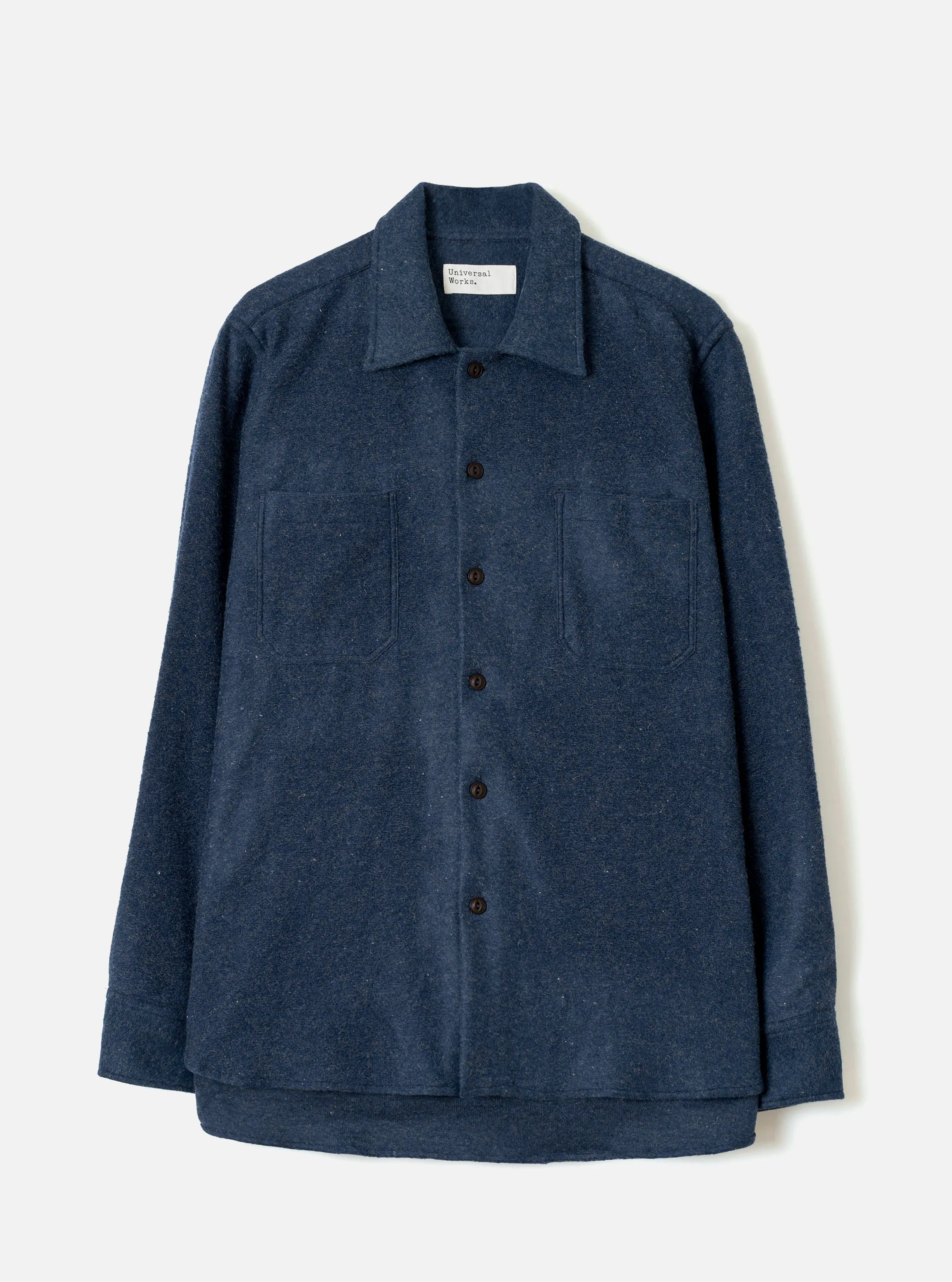 Navy Dam Marl Work Shirt sold by Universal Works