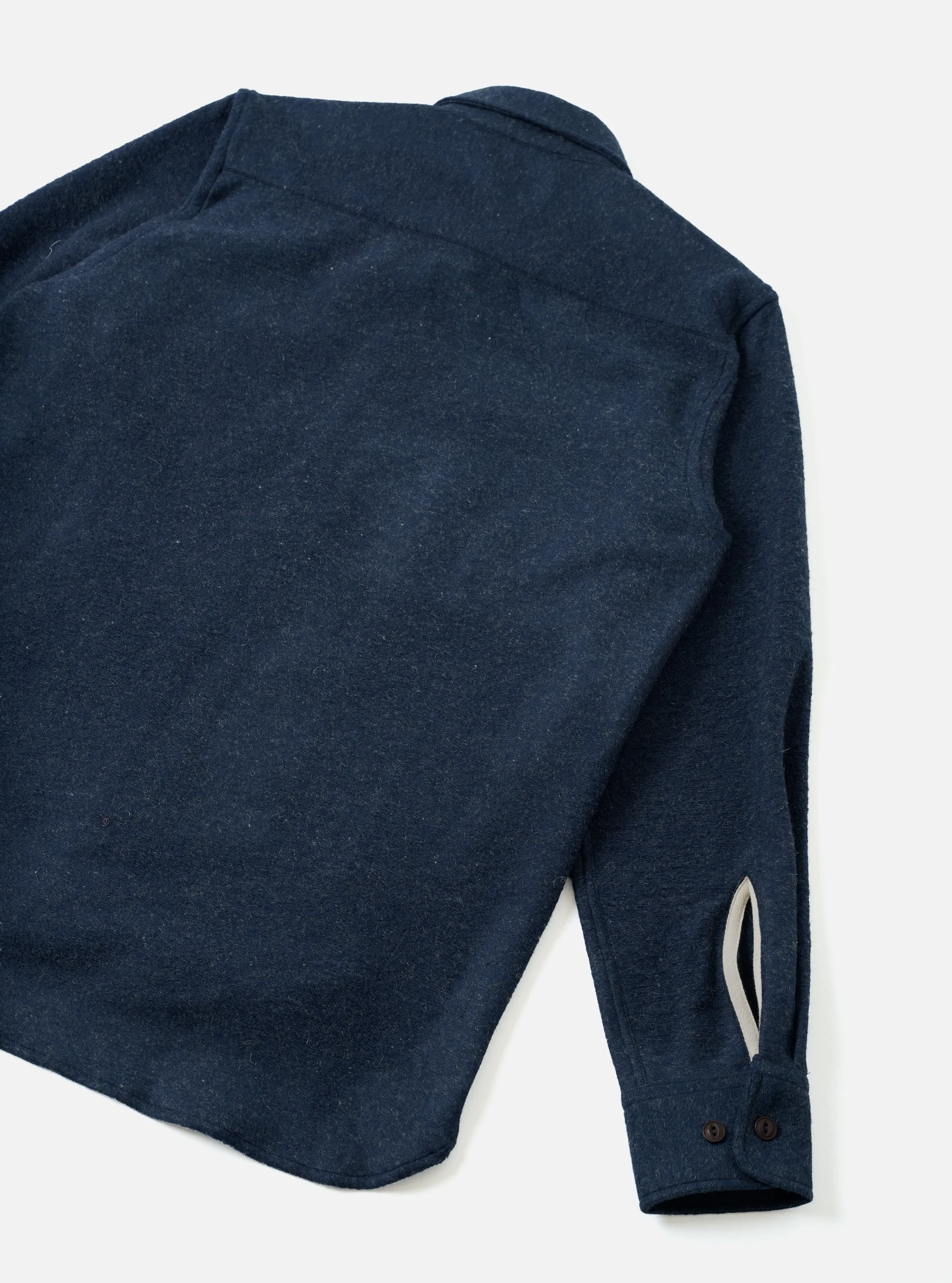 Navy Dam Marl Work Shirt sold by Universal Works product image thumbnail 5