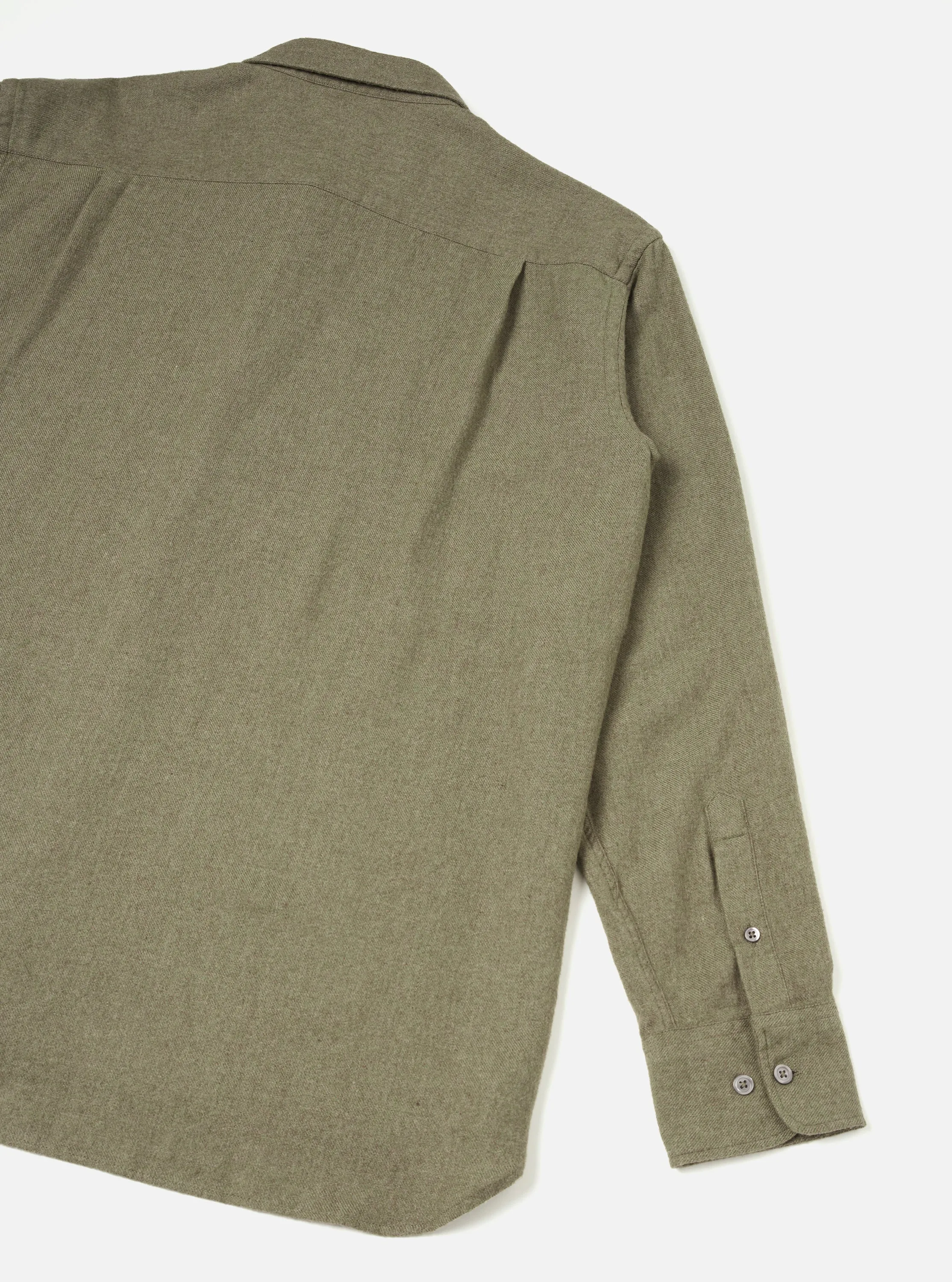 Olive Monty Cotton Tencel Standard Shirt sold by Universal Works product image thumbnail 5