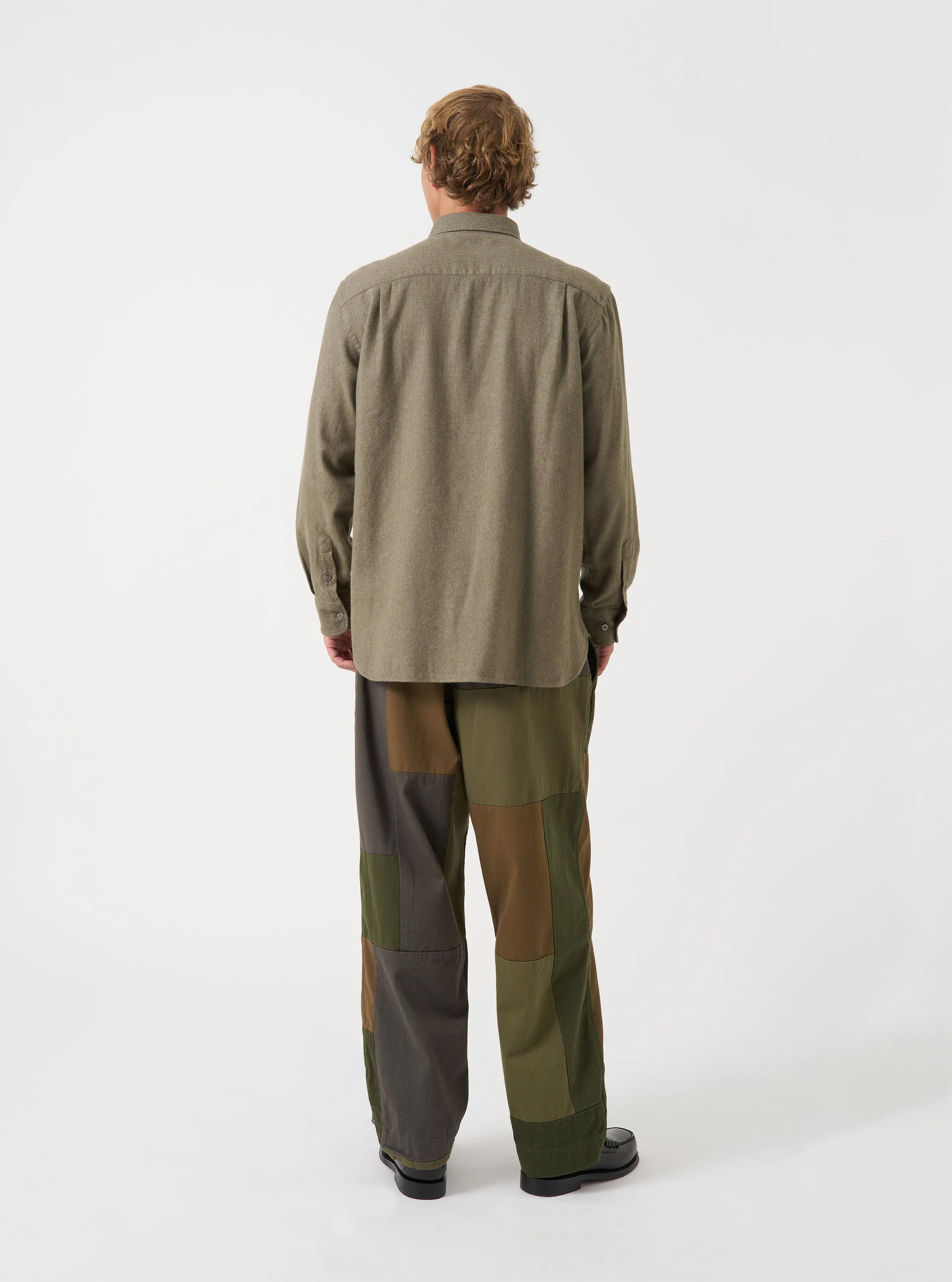 Olive Monty Cotton Tencel Standard Shirt sold by Universal Works product image thumbnail 3