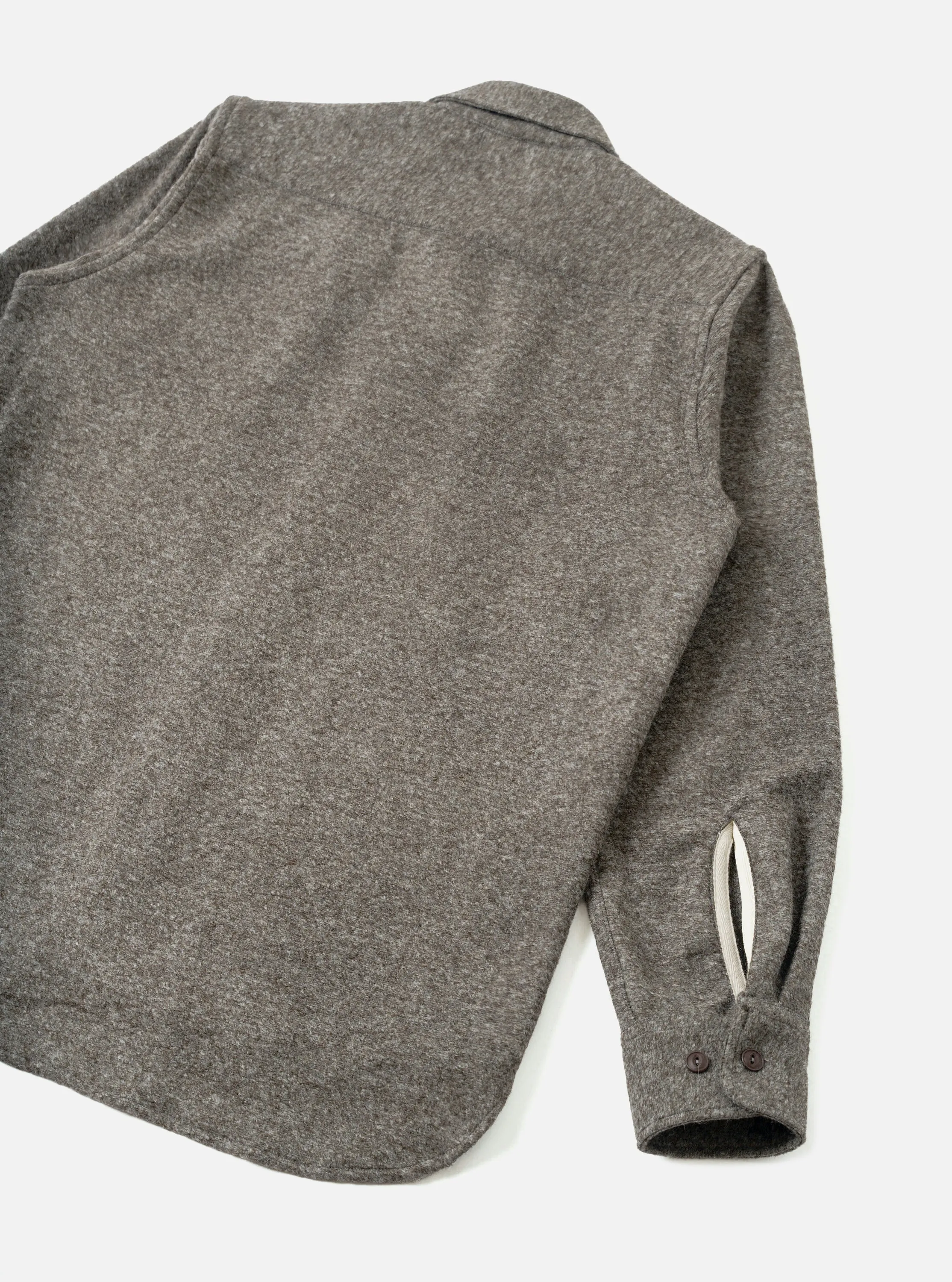 Mid Brown Dam Marl Work Shirt sold by Universal Works product image thumbnail 5