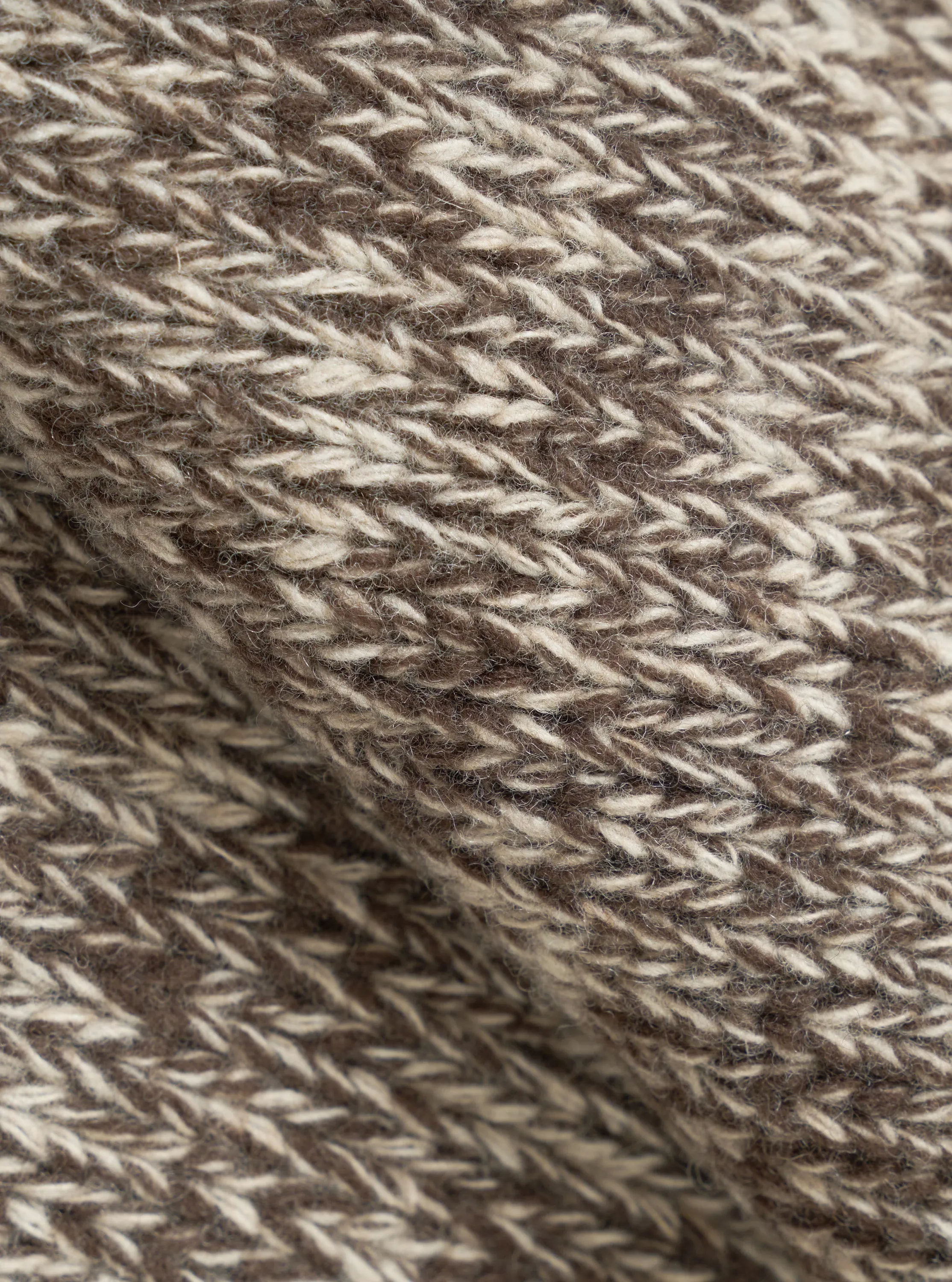 Ecru/Brown Lambswool Zip Cardigan sold by Universal Works product image thumbnail 2