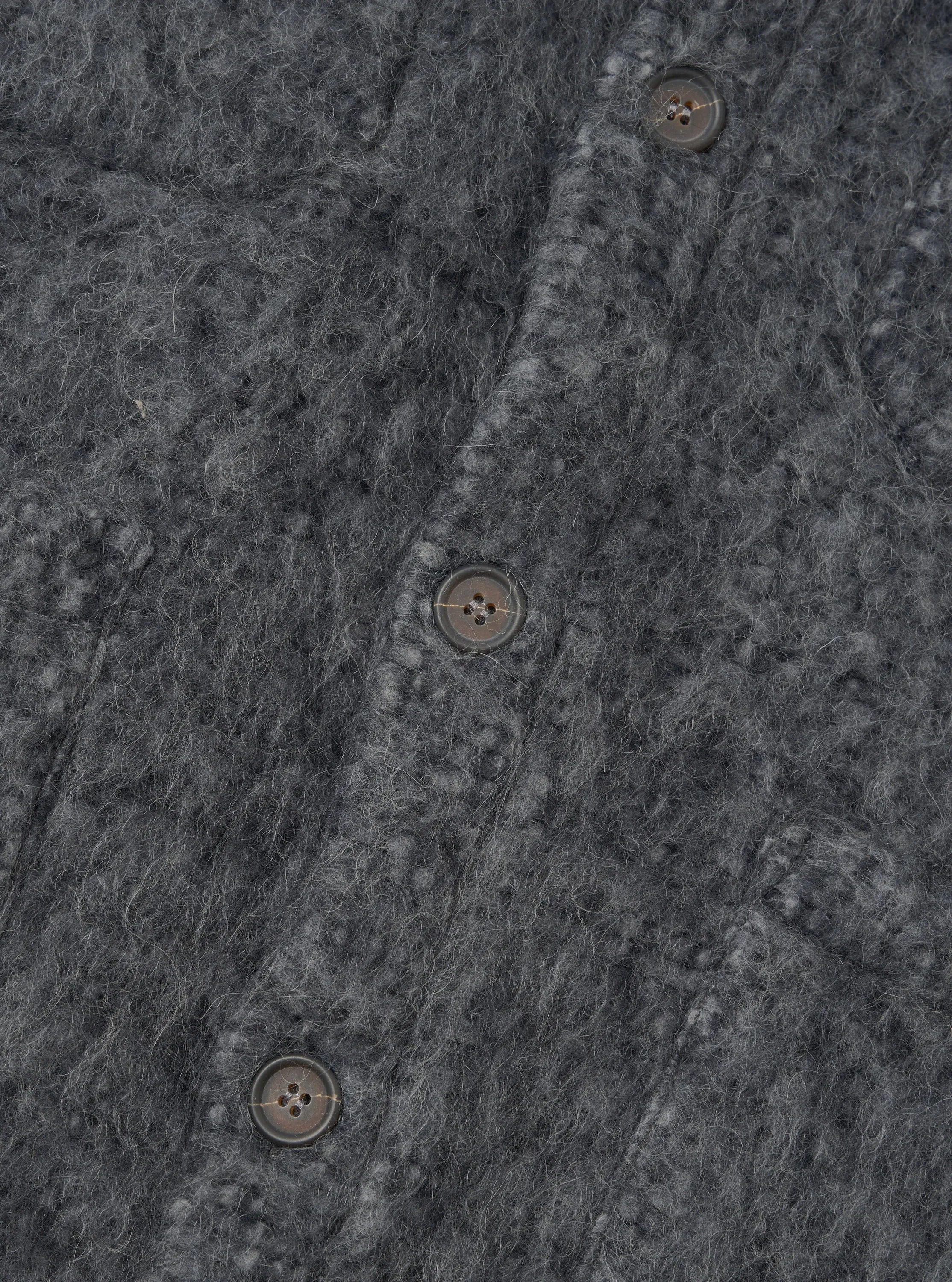 Navy/Pale Grey Losso Mohair Mix Cardigan sold by Universal Works product image thumbnail 4