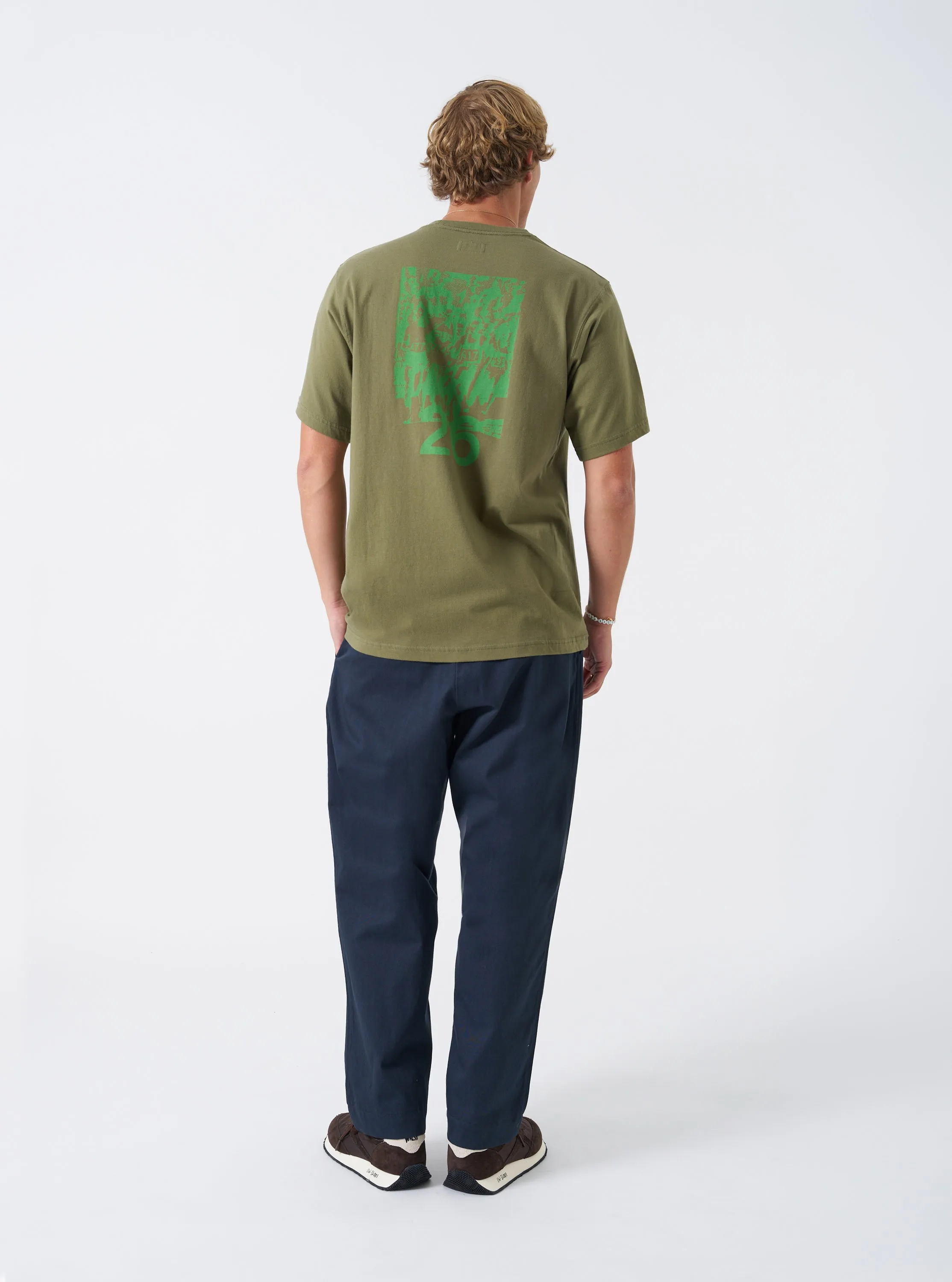 Walsh x Universal Works Olive Single Jersey T Shirt sold by Universal Works product image thumbnail 3