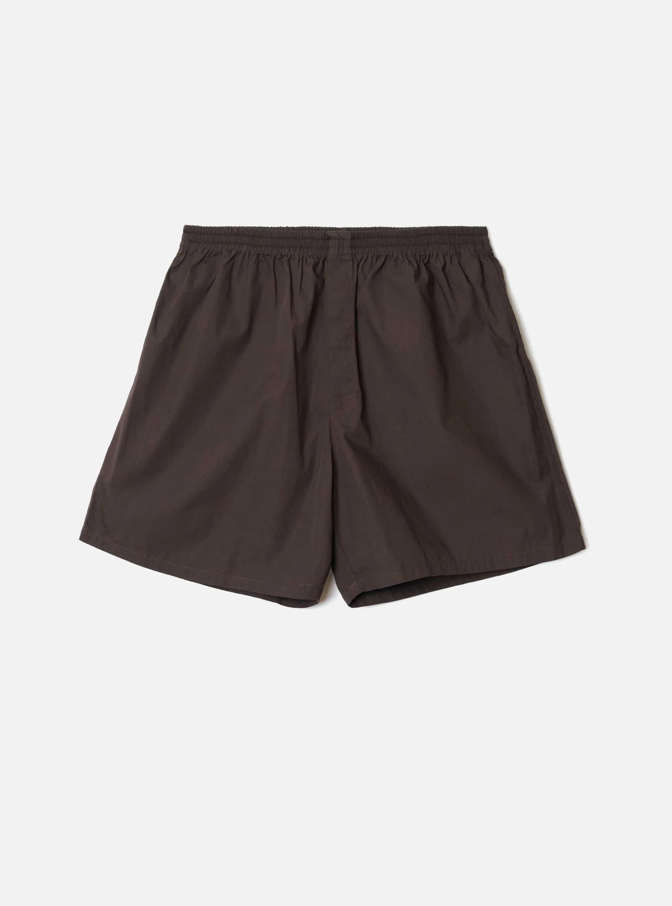 Brown Broadcloth Boxer Shorts sold by Universal Works