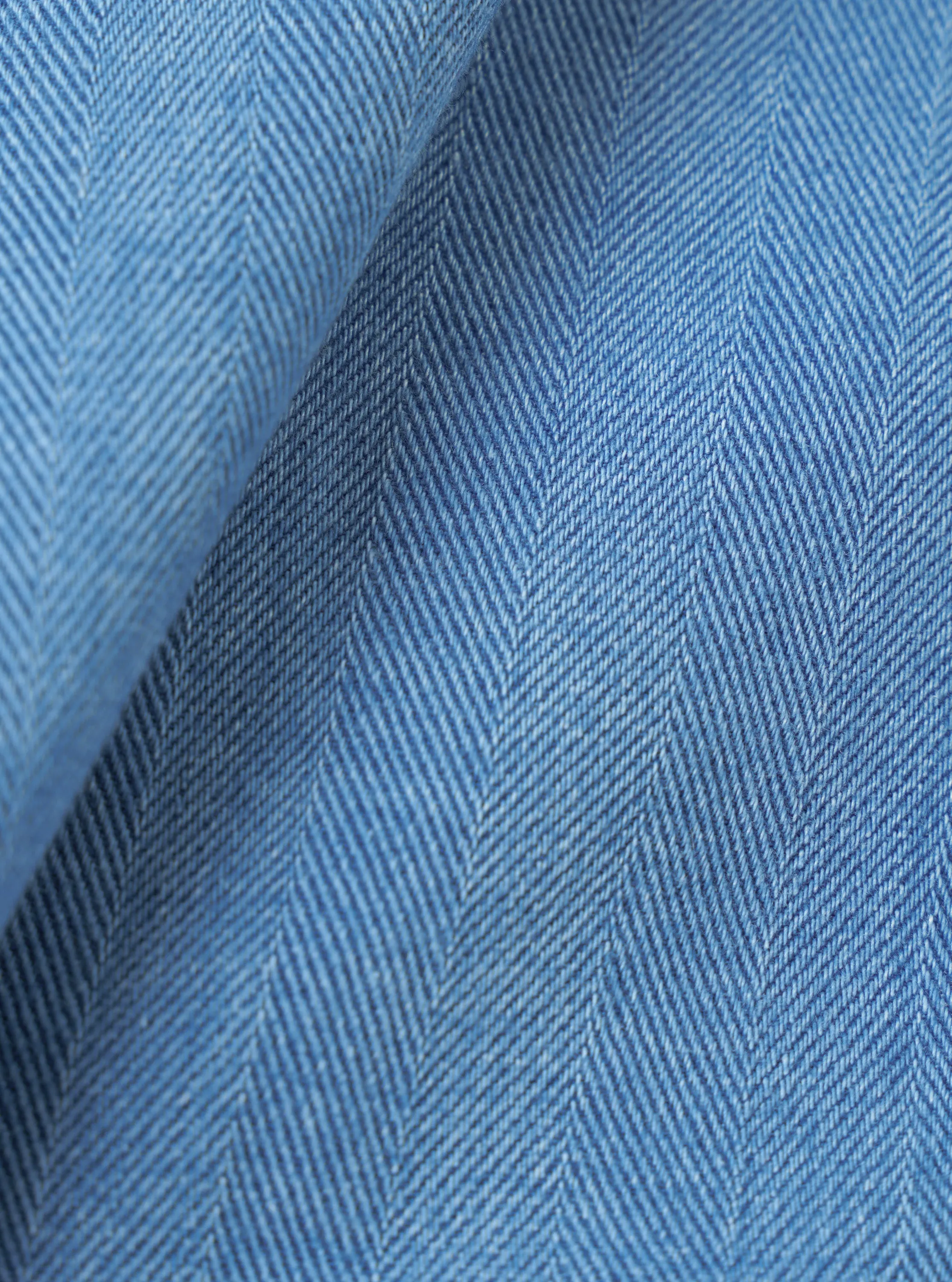 Washed Indigo Recycled Herringbone Patch Lucky Shirt sold by Universal Works product image thumbnail 2