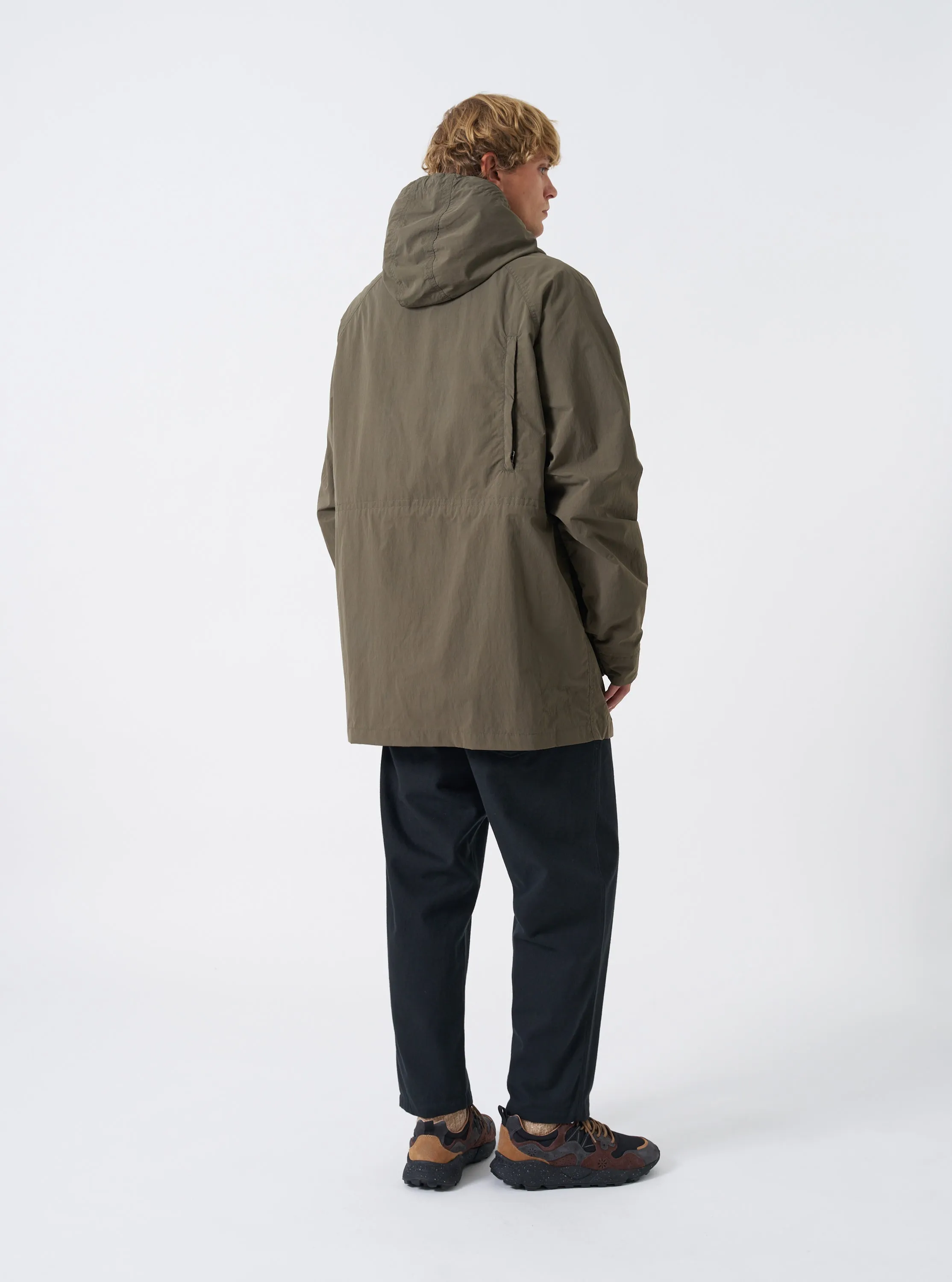 Olive WR Recycled Nylon Peak Parka sold by Universal Works product image thumbnail 3