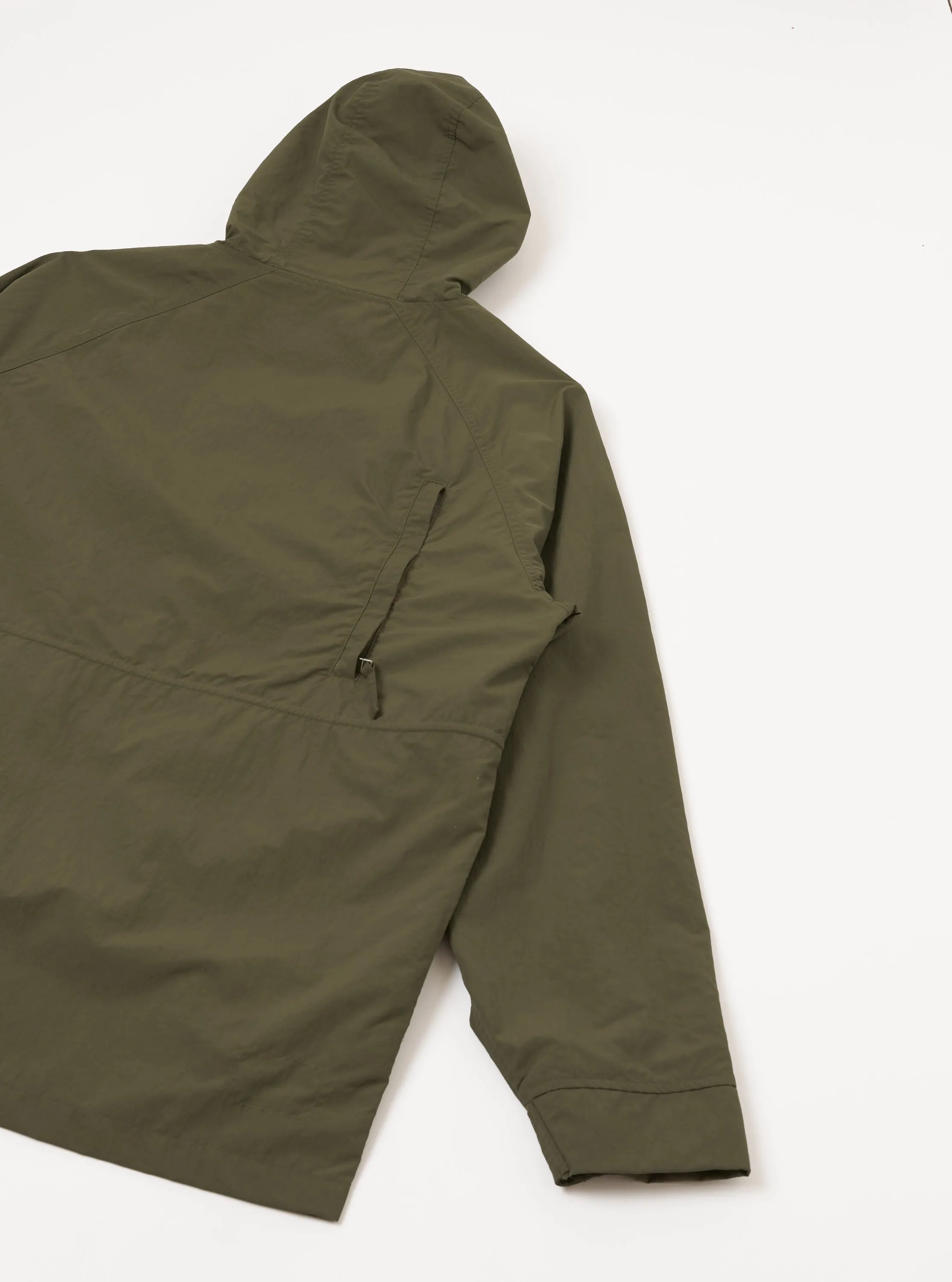 Olive WR Recycled Nylon Peak Parka sold by Universal Works product image thumbnail 5