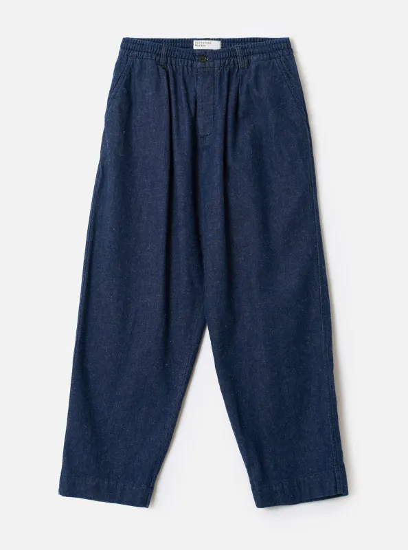 Indigo Future Denim Oxford Pant made by Universal Works