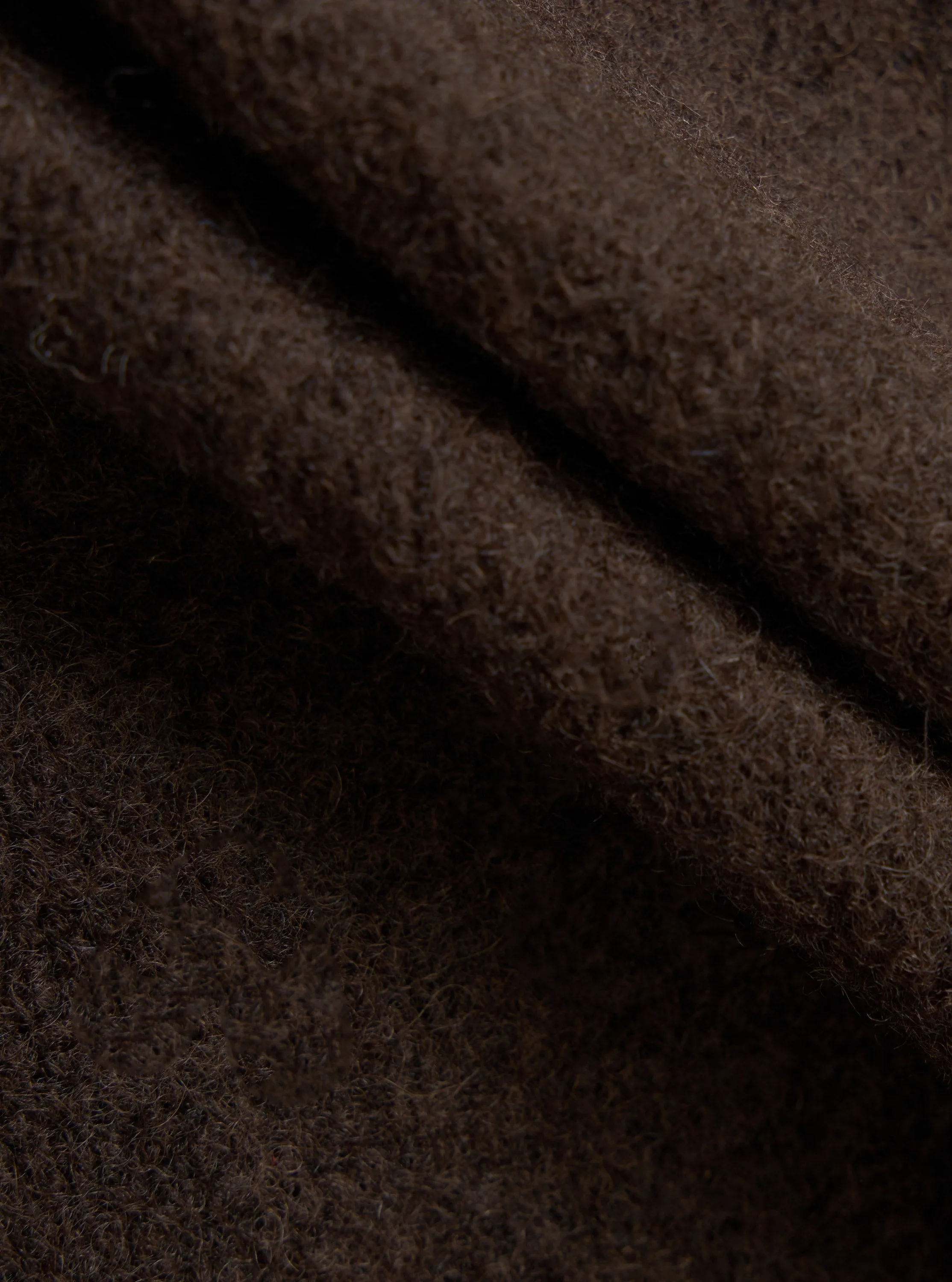 Brown/Indigo Wool Fleece Cardigan sold by Universal Works product image thumbnail 2