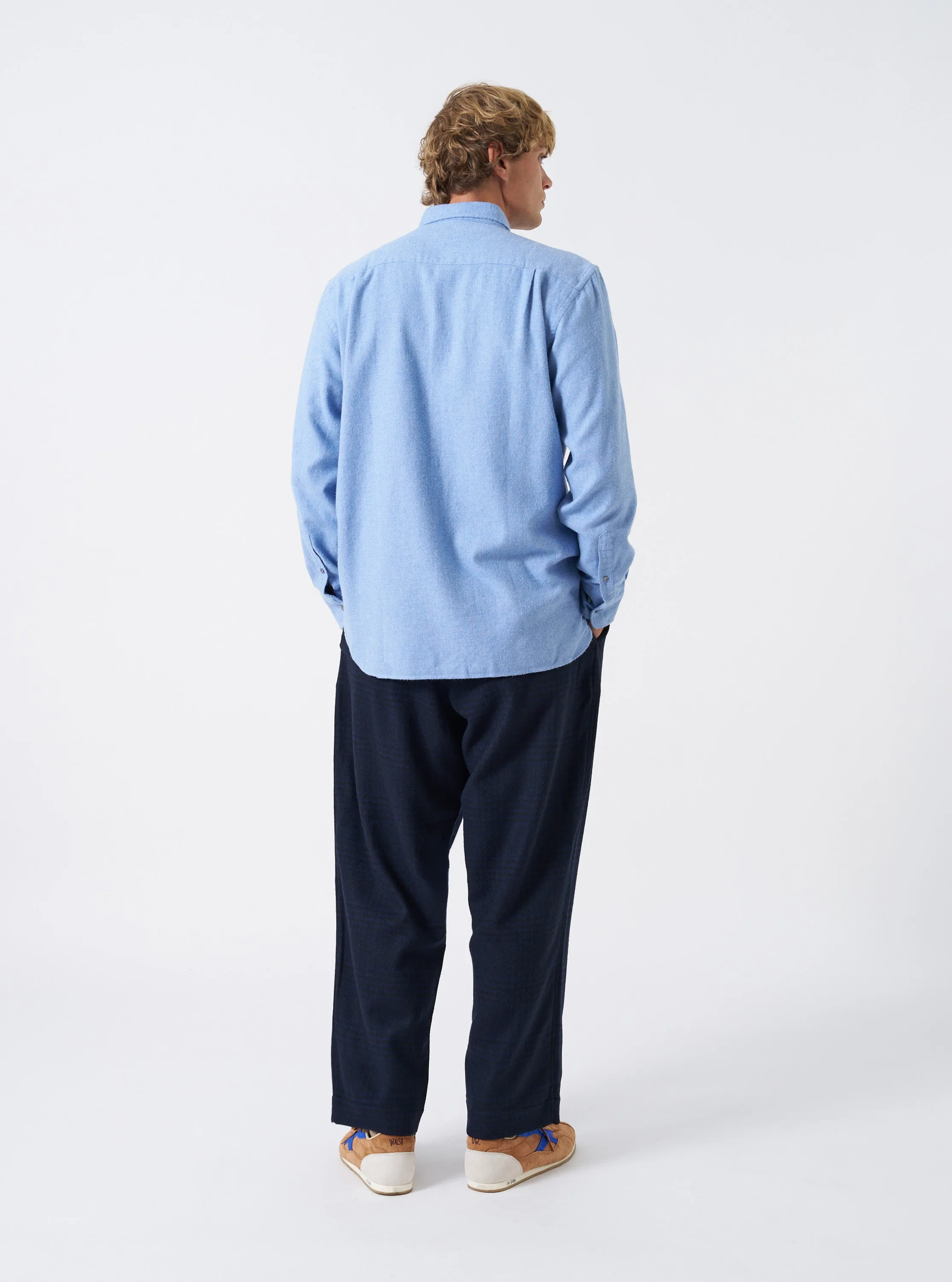 Sky Blue Monty Cotton Tencel Standard Shirt sold by Universal Works product image thumbnail 3