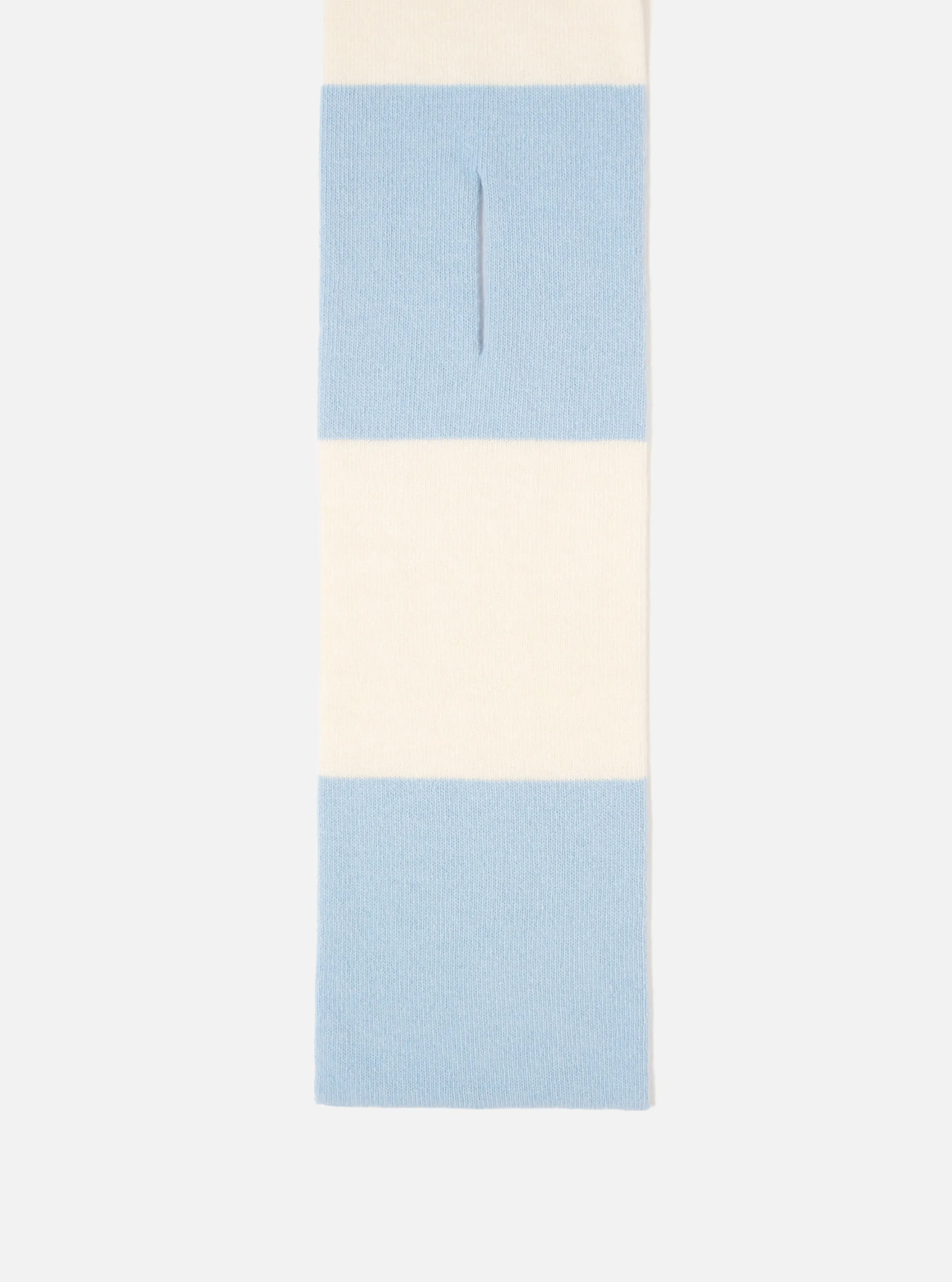 Ecru/Sky Soft Wool Deluxe Football Scarf sold by Universal Works product image thumbnail 2