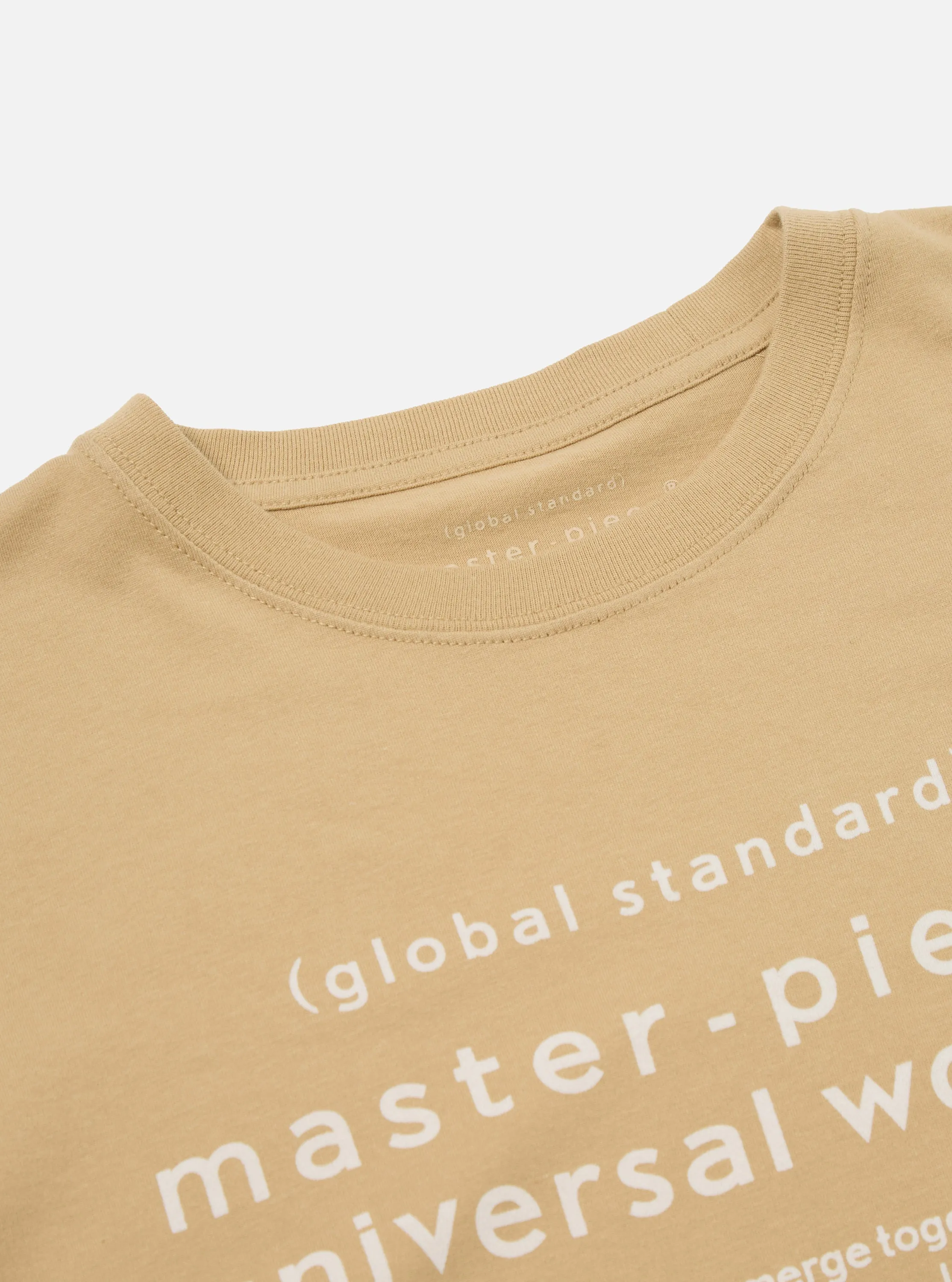 master-piece x Universal Works Dark Sand Single Jersey Print Tee sold by Universal Works product image thumbnail 4
