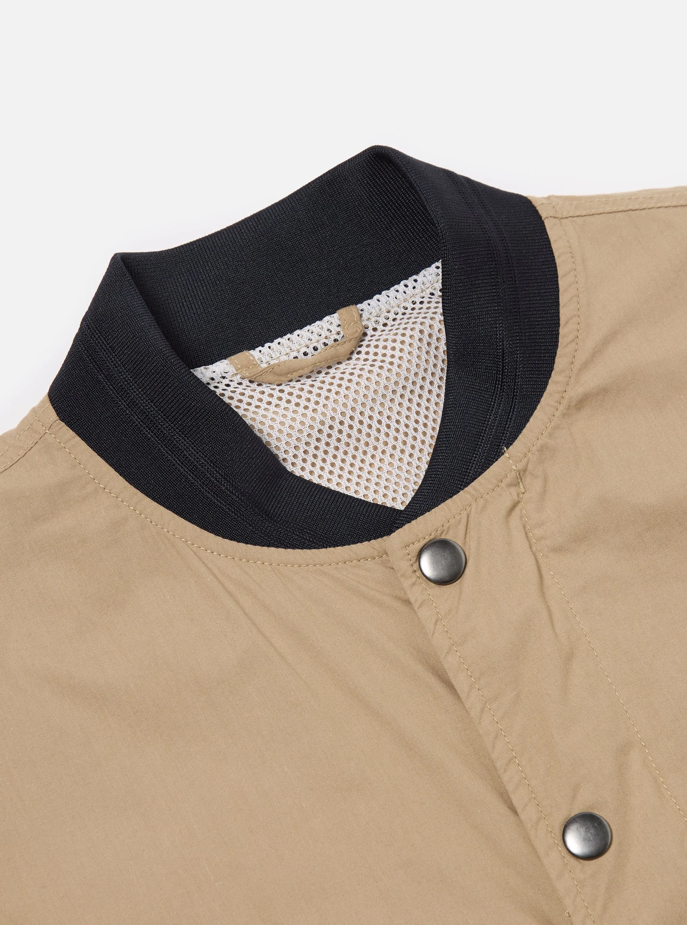 master-piece x Universal Works Sand Broadcloth NS Bomber Jacket sold by Universal Works product image thumbnail 5