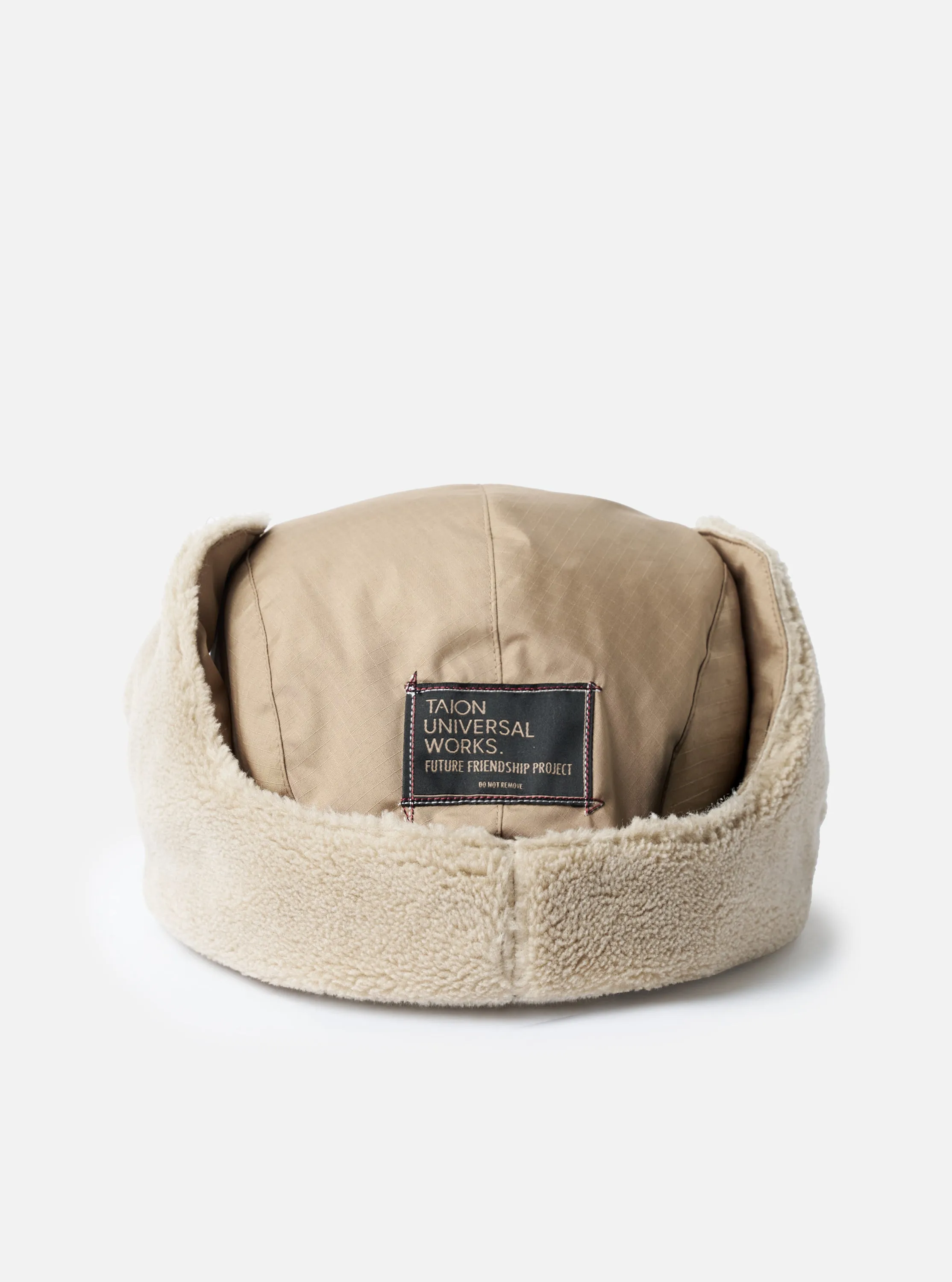 TAION x Universal Works Coyote/Beige Military Hard Shell Down Reversible Hat sold by Universal Works product image thumbnail 5