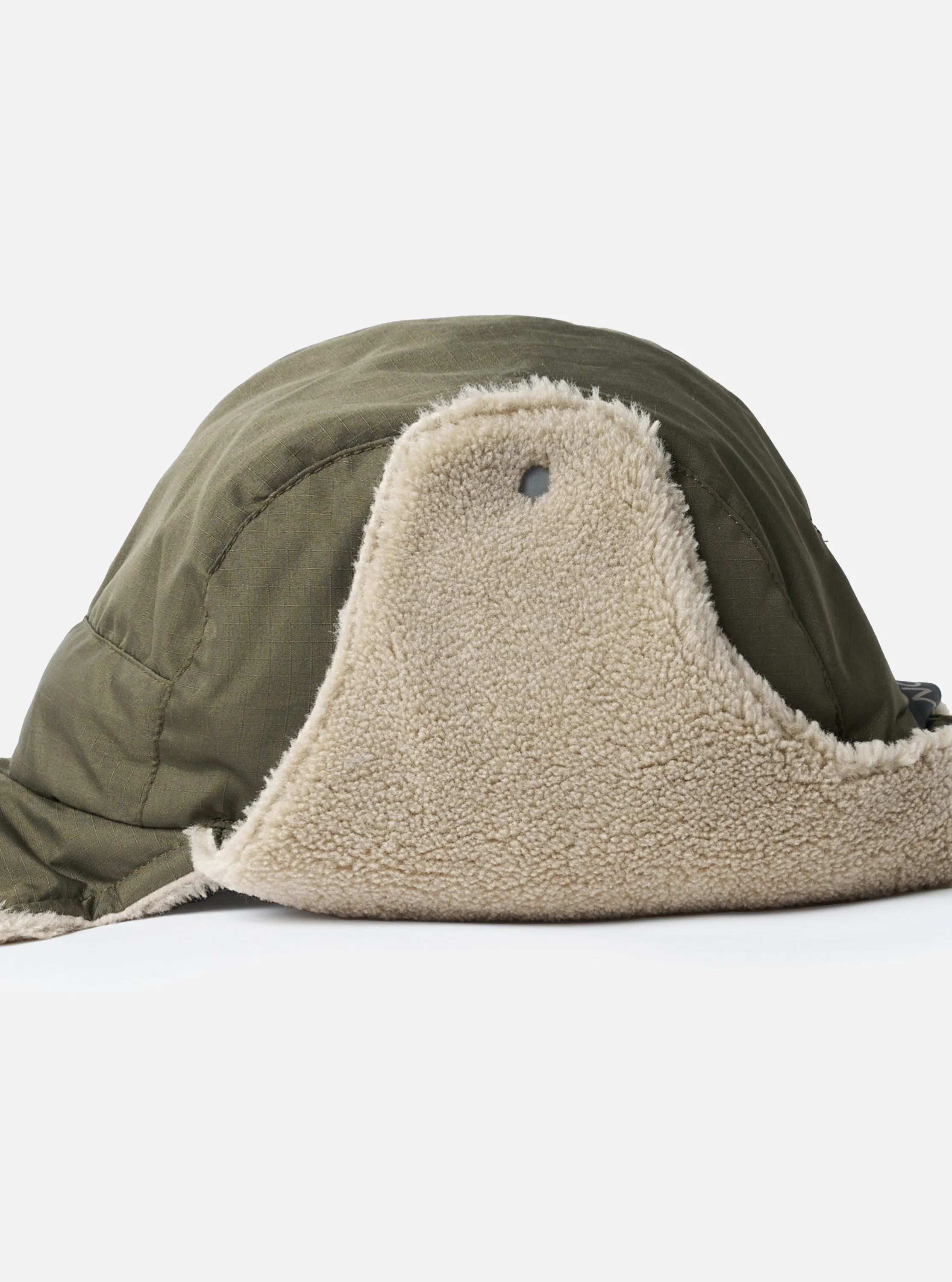 TAION x Universal Works Dark Olive/Beige Military Hard Shell Down Reversible Hat sold by Universal Works product image thumbnail 3