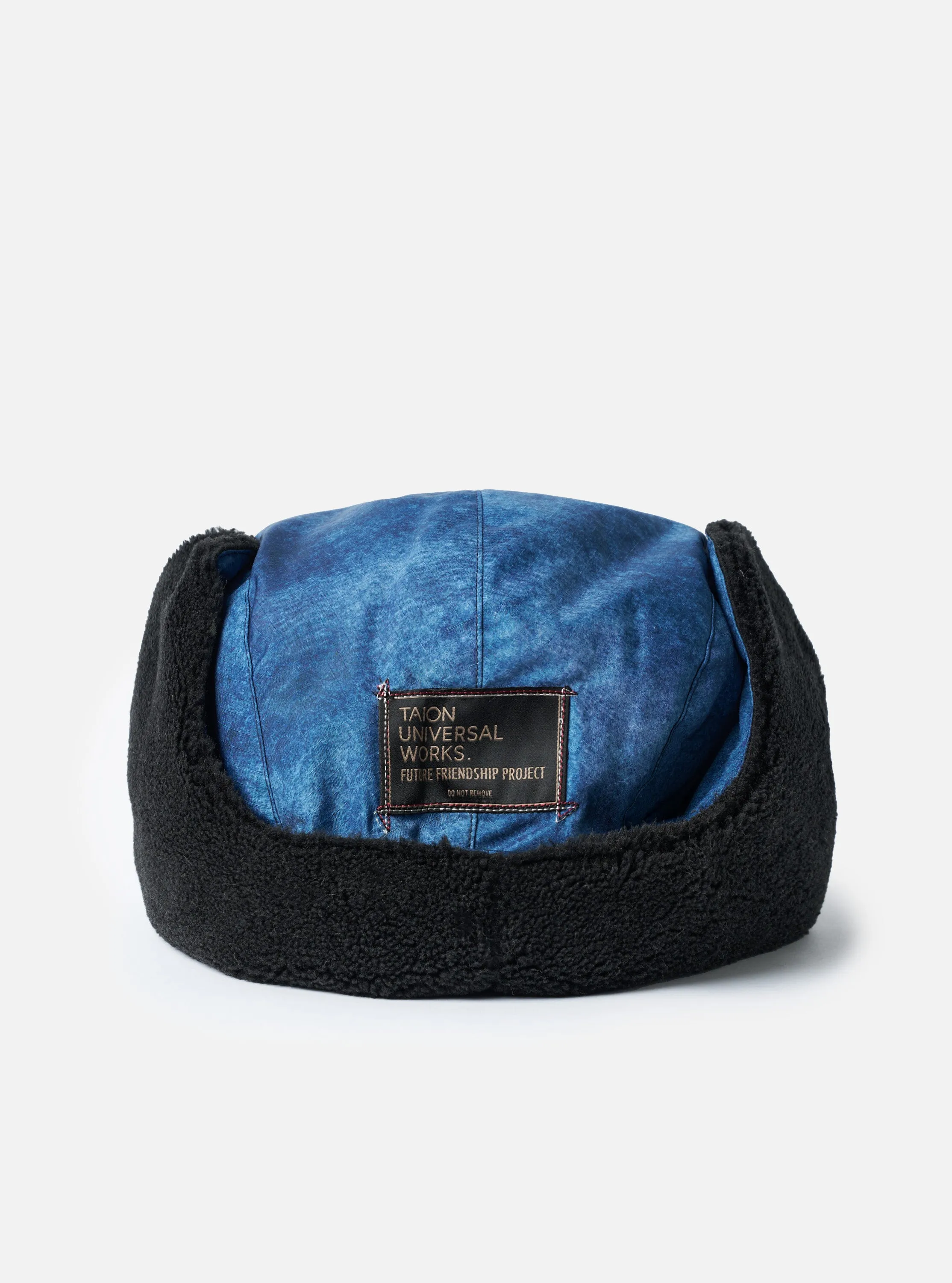 TAION x Universal Works Cloud Camo/Black Military Hard Shell Down Reversible Hat sold by Universal Works product image thumbnail 5