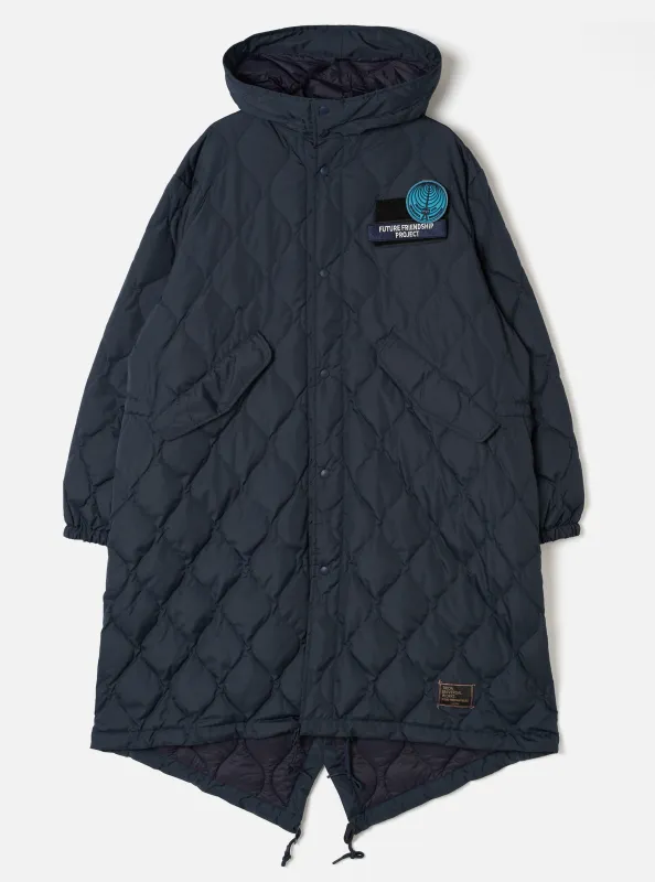 TAION x Universal Works Dark Navy Military Hard Shell Down Mod Parka made by Universal Works