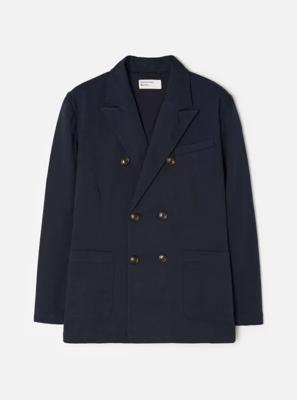 Navy Twill Manor Jacket made by Universal Works