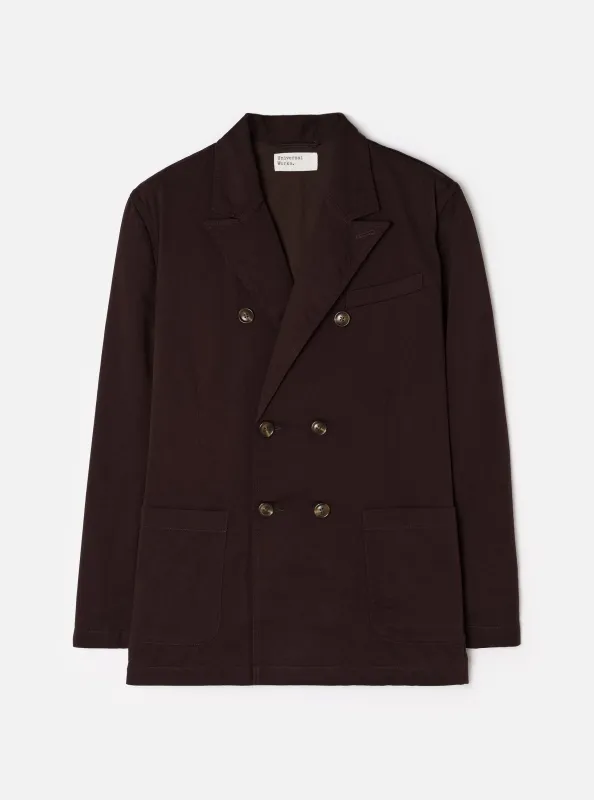 Brown Twill Manor Jacket made by Universal Works
