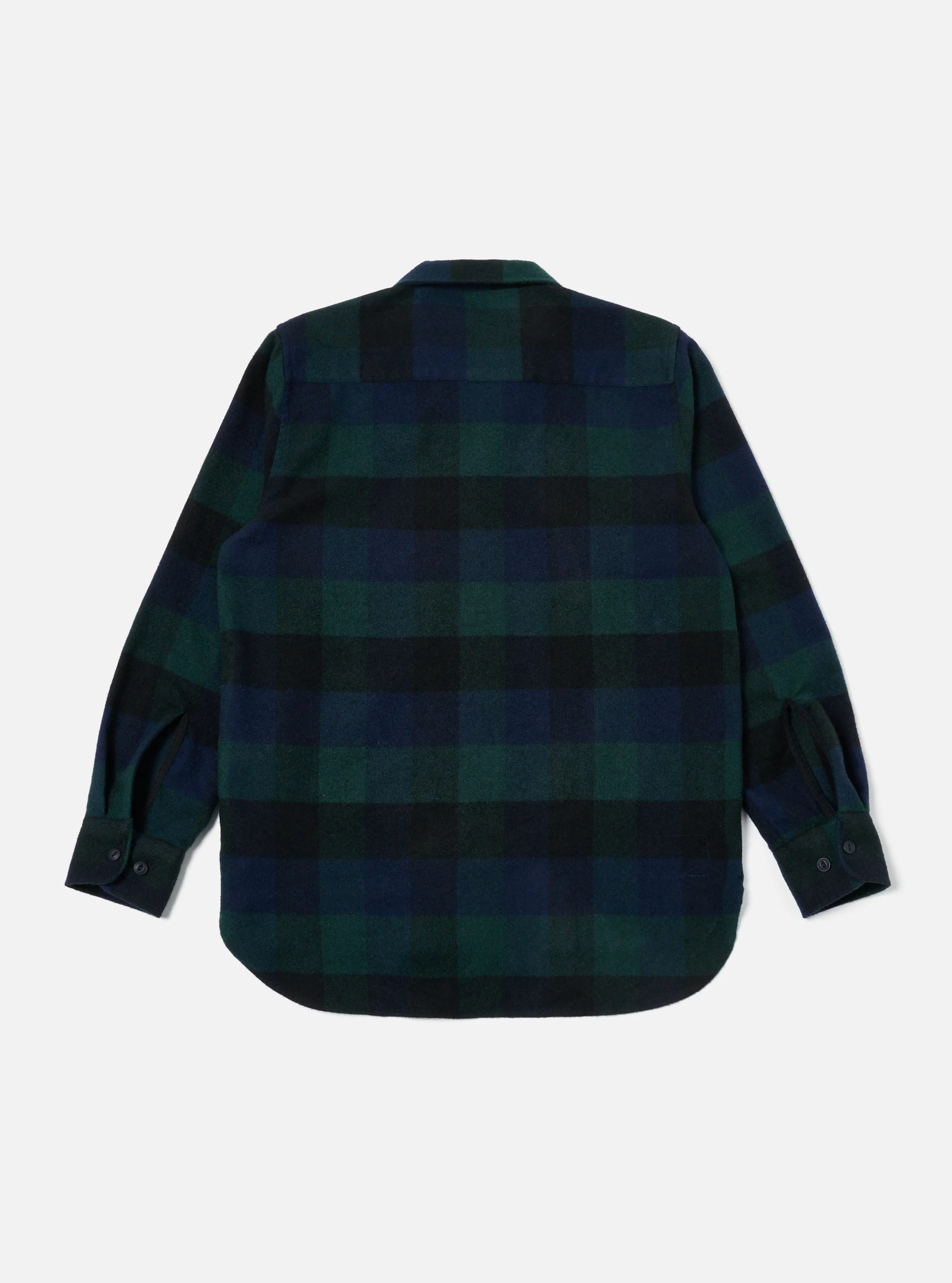 Universal Works Work Shirt in Navy Brushed Black Watch sold by Universal Works product image thumbnail 2