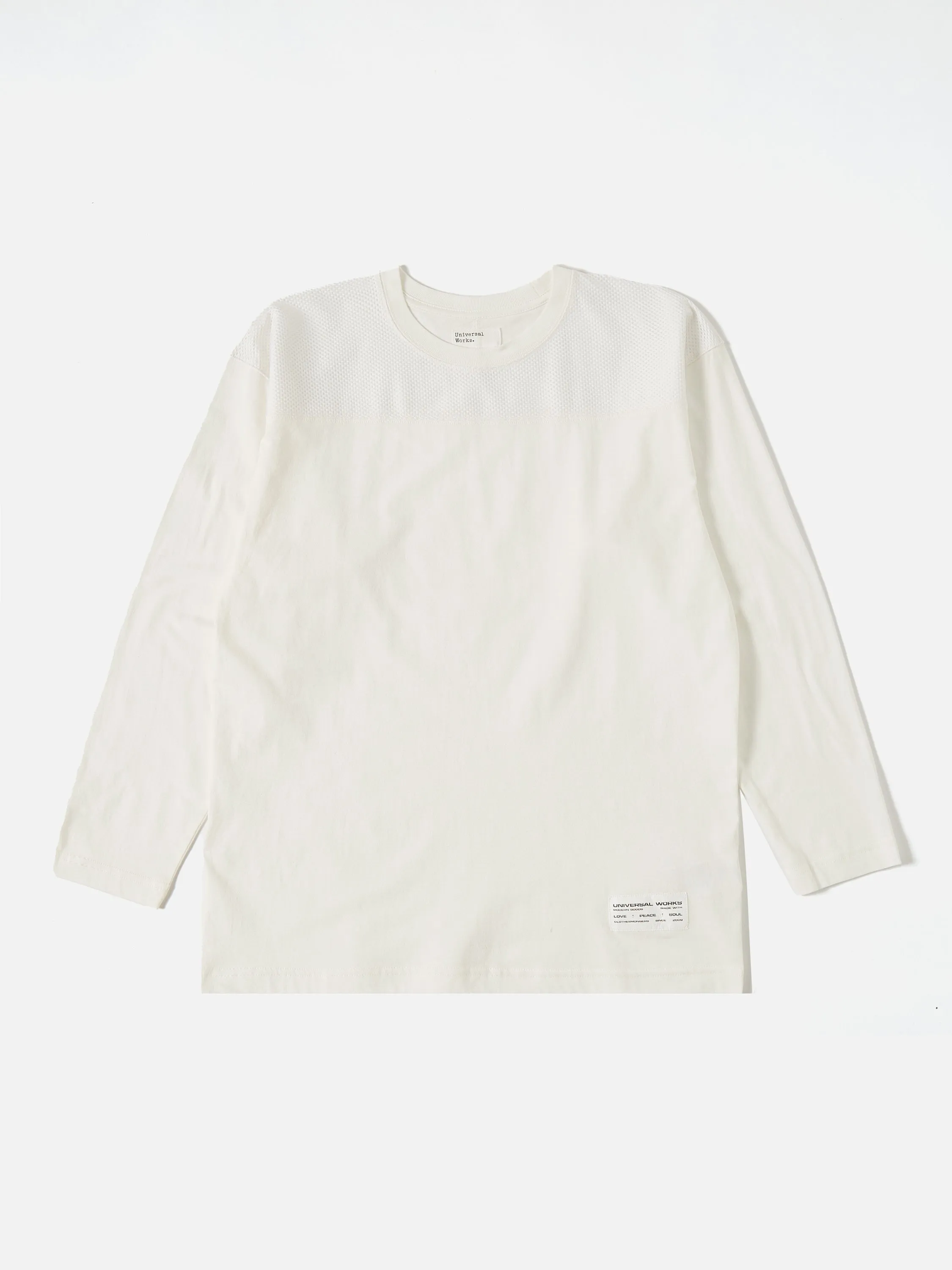 Universal Works Football Jersey in Ecru Single Jersey sold by Universal Works product image thumbnail 2