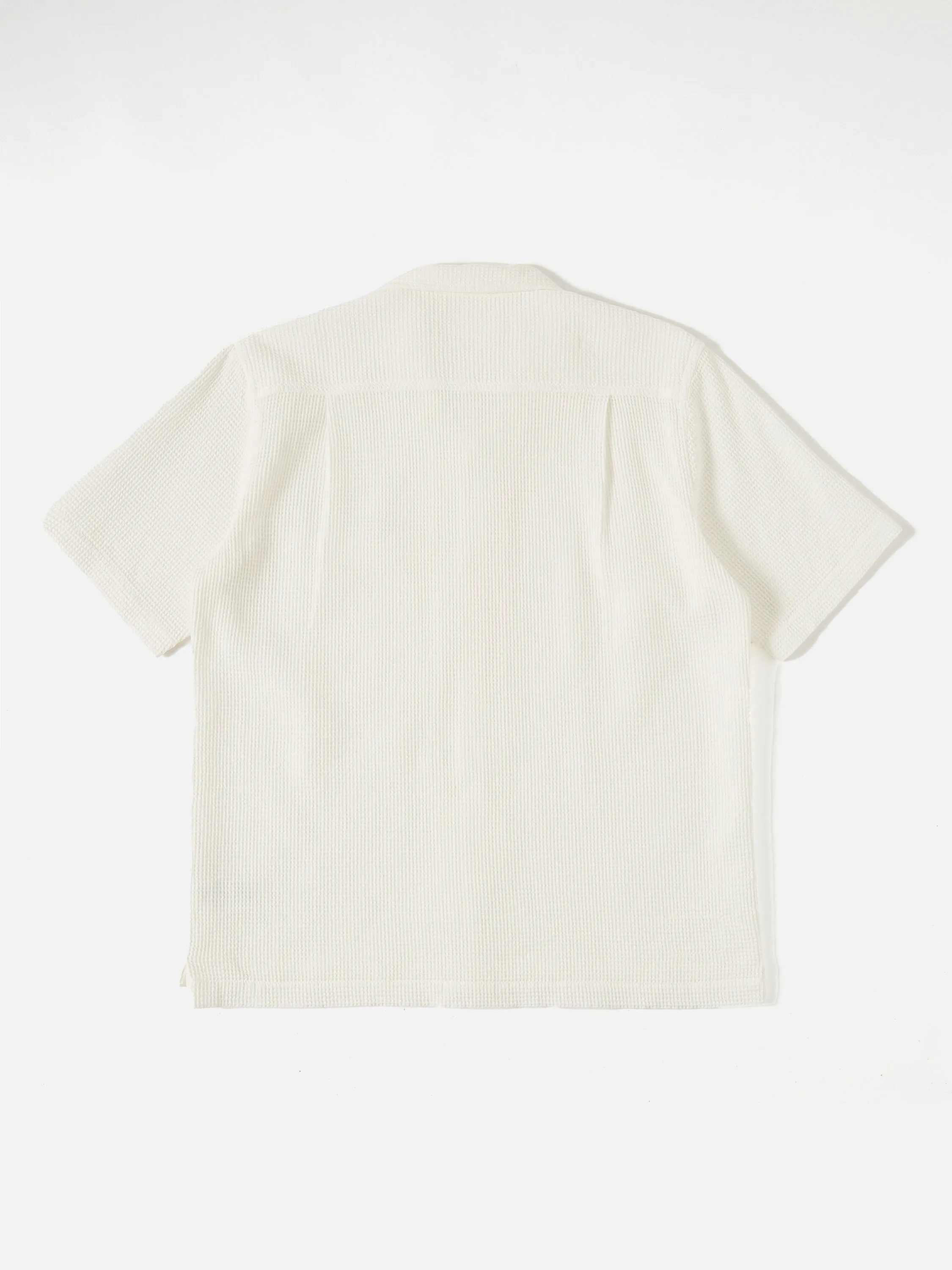 Universal Works Camp Shirt in Ecru Japanese Waffle sold by Universal Works product image thumbnail 3