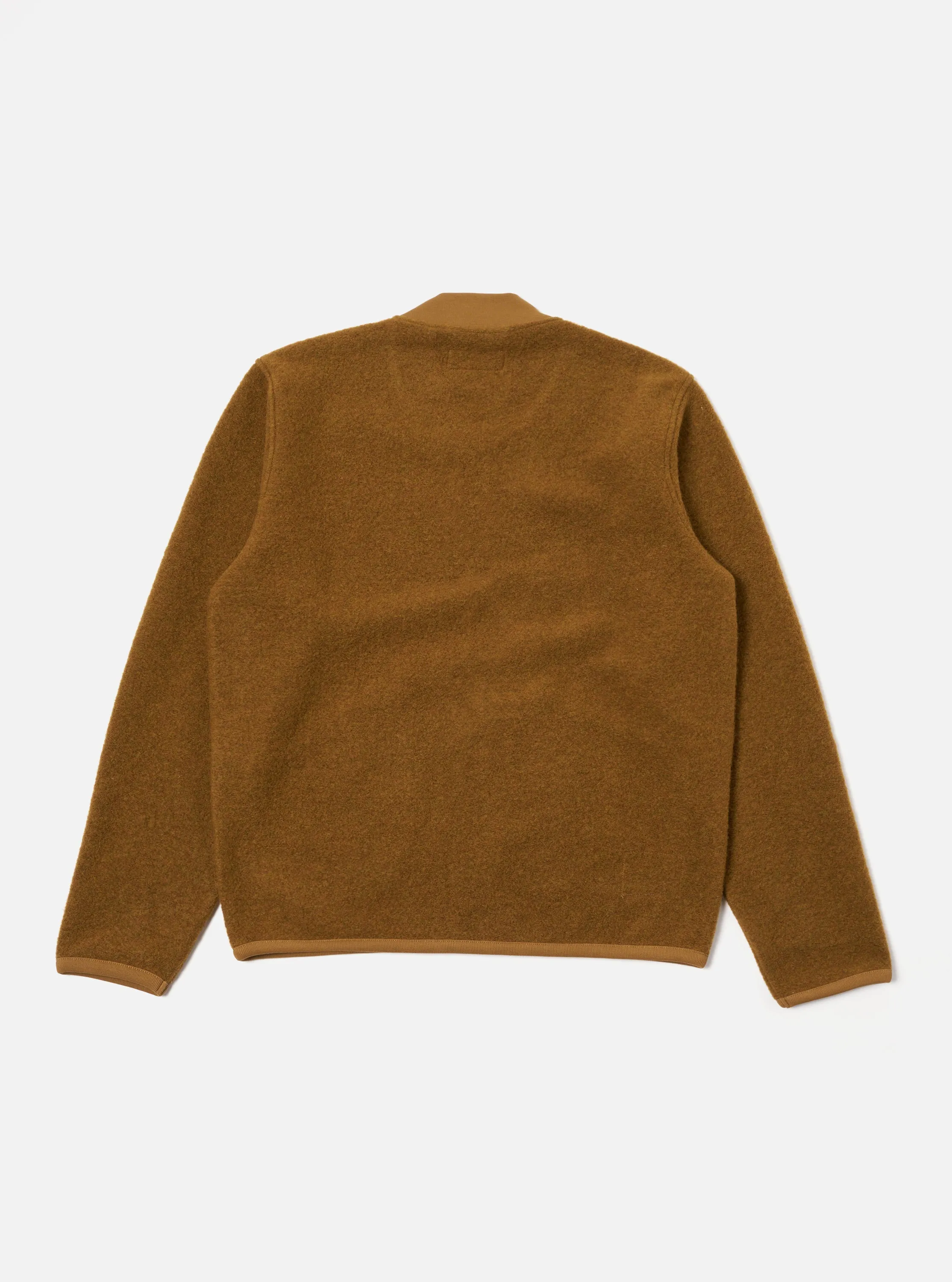 Universal Works Zip Bomber in Mustard Wool Fleece sold by Universal Works product image thumbnail 2