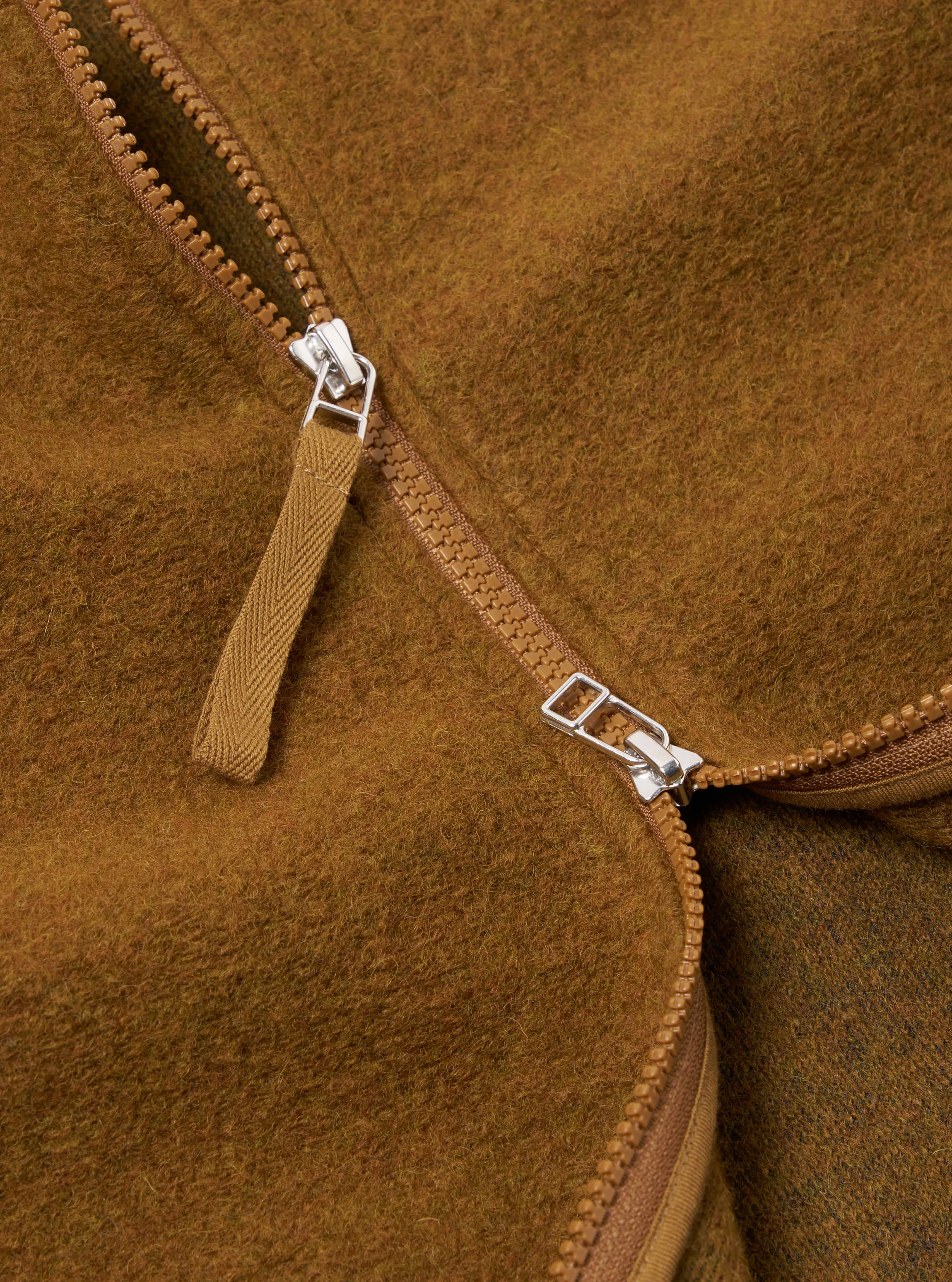 Universal Works Zip Bomber in Mustard Wool Fleece sold by Universal Works product image thumbnail 4