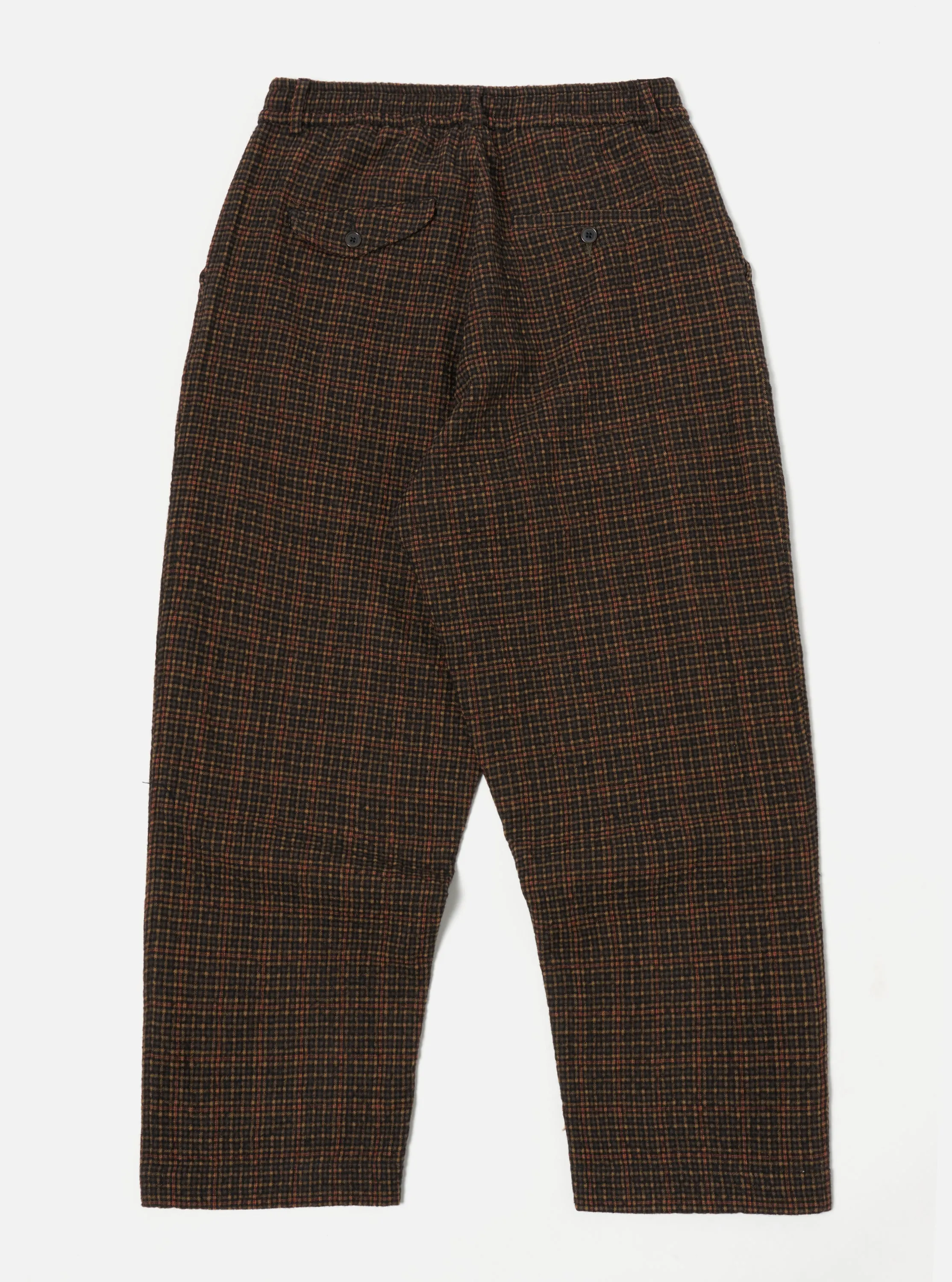 Universal Works Oxford Pant in Black/Olive Albuquerque Check sold by Universal Works product image thumbnail 2