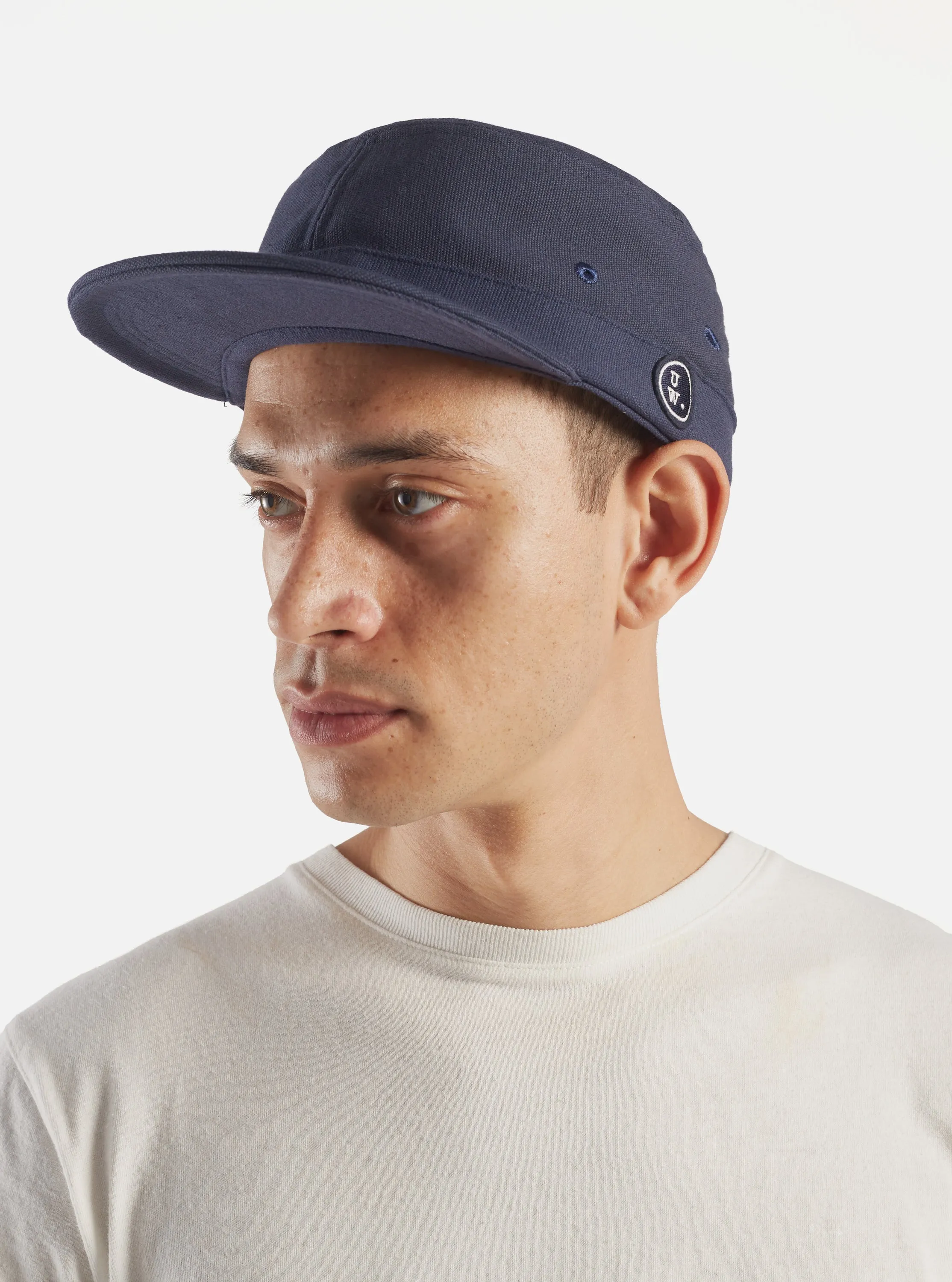 Universal Works Field Cap in Navy Canvas sold by Universal Works