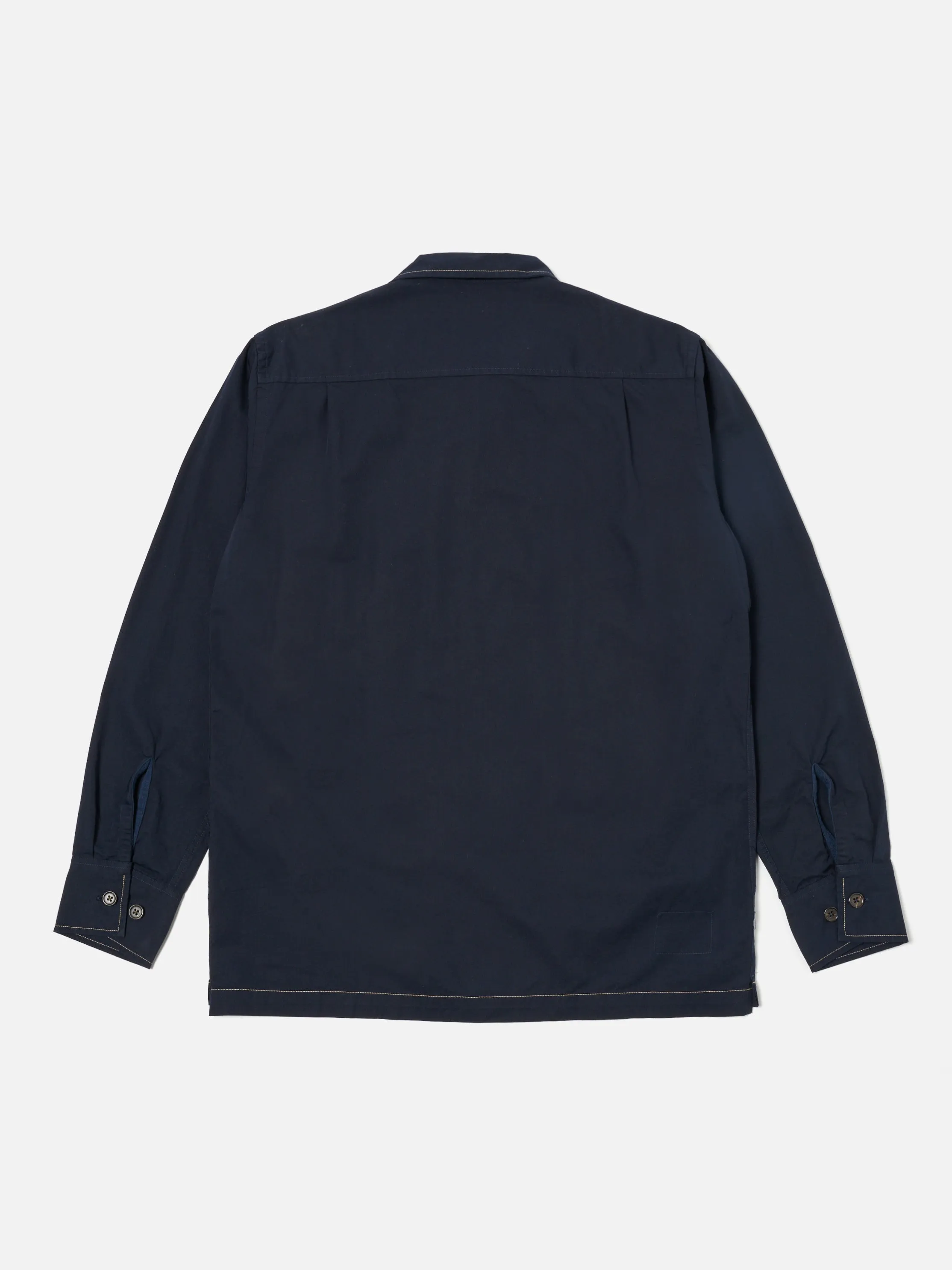 Universal Works L/S Utility Shirt in Navy Military Shirting sold by Universal Works product image thumbnail 2