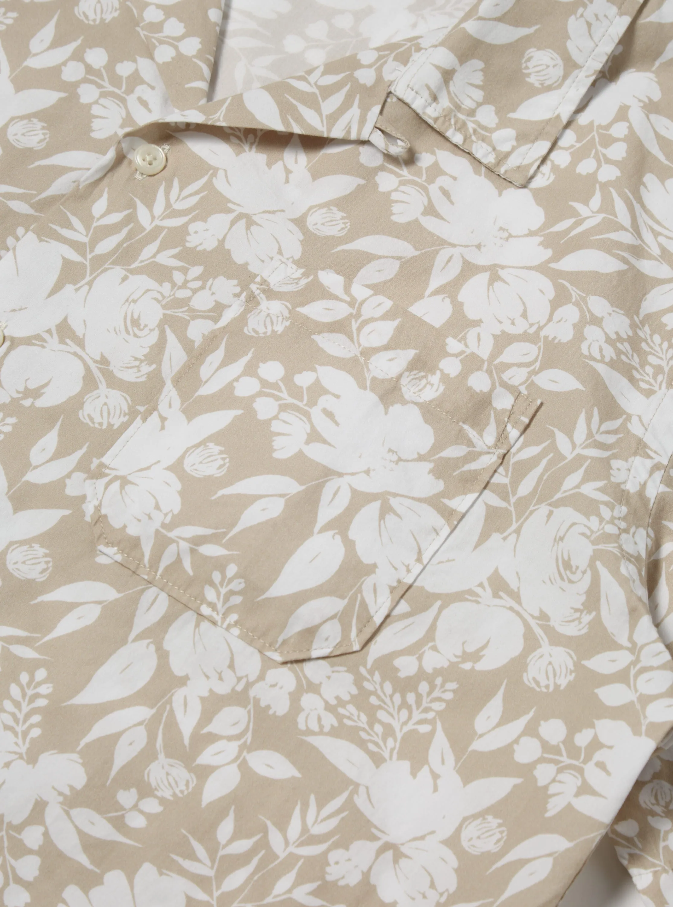 Universal Works Road Shirt in Sand Organic Cotton Print sold by Universal Works product image thumbnail 5