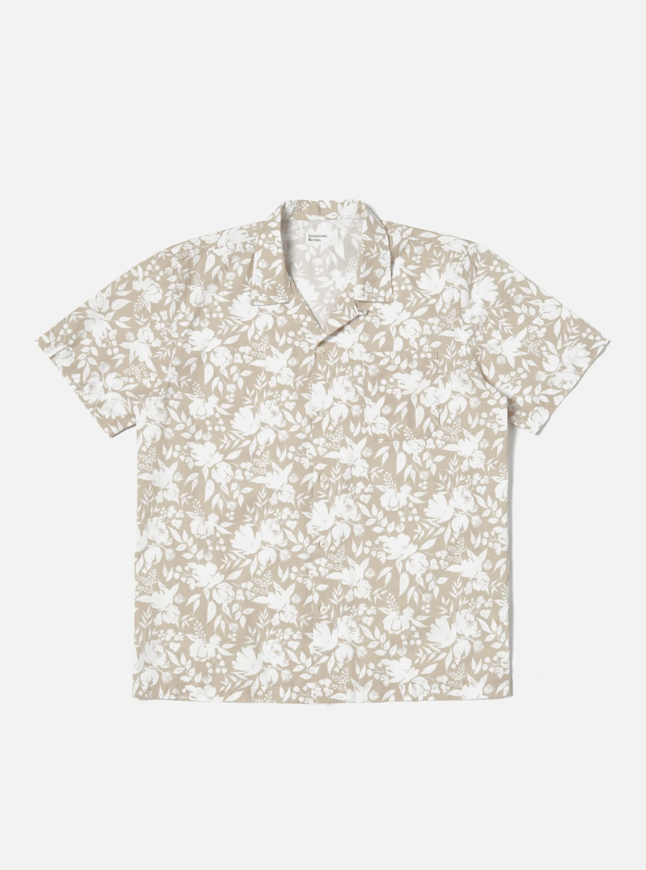 Universal Works Road Shirt in Sand Organic Cotton Print sold by Universal Works product image thumbnail 2