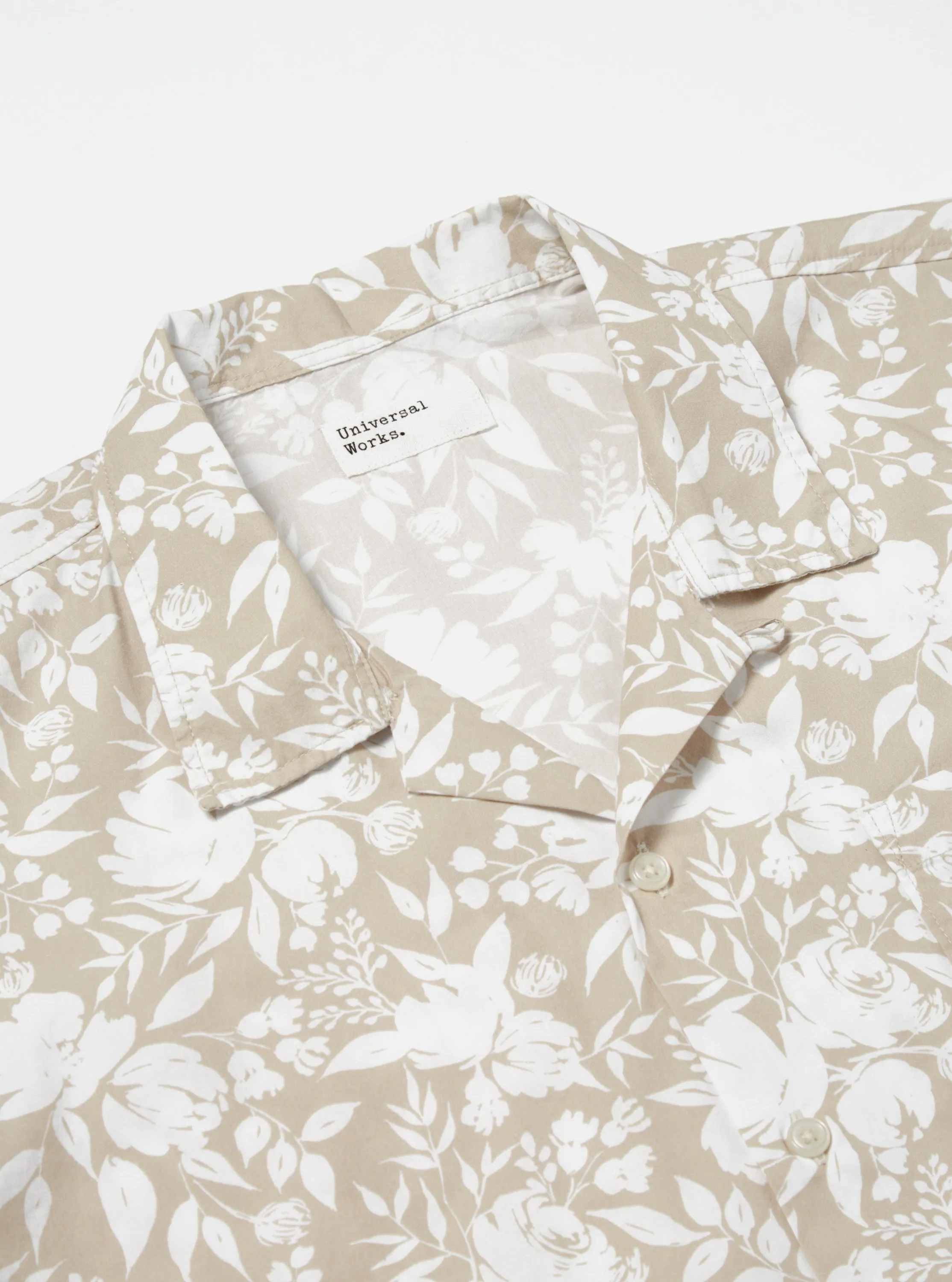 Universal Works Road Shirt in Sand Organic Cotton Print sold by Universal Works product image thumbnail 4