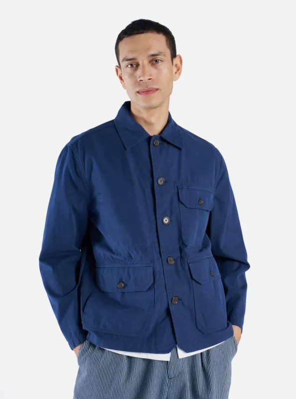 Universal Works Utility Jacket in Navy Summer Canvas sold by Universal Works
