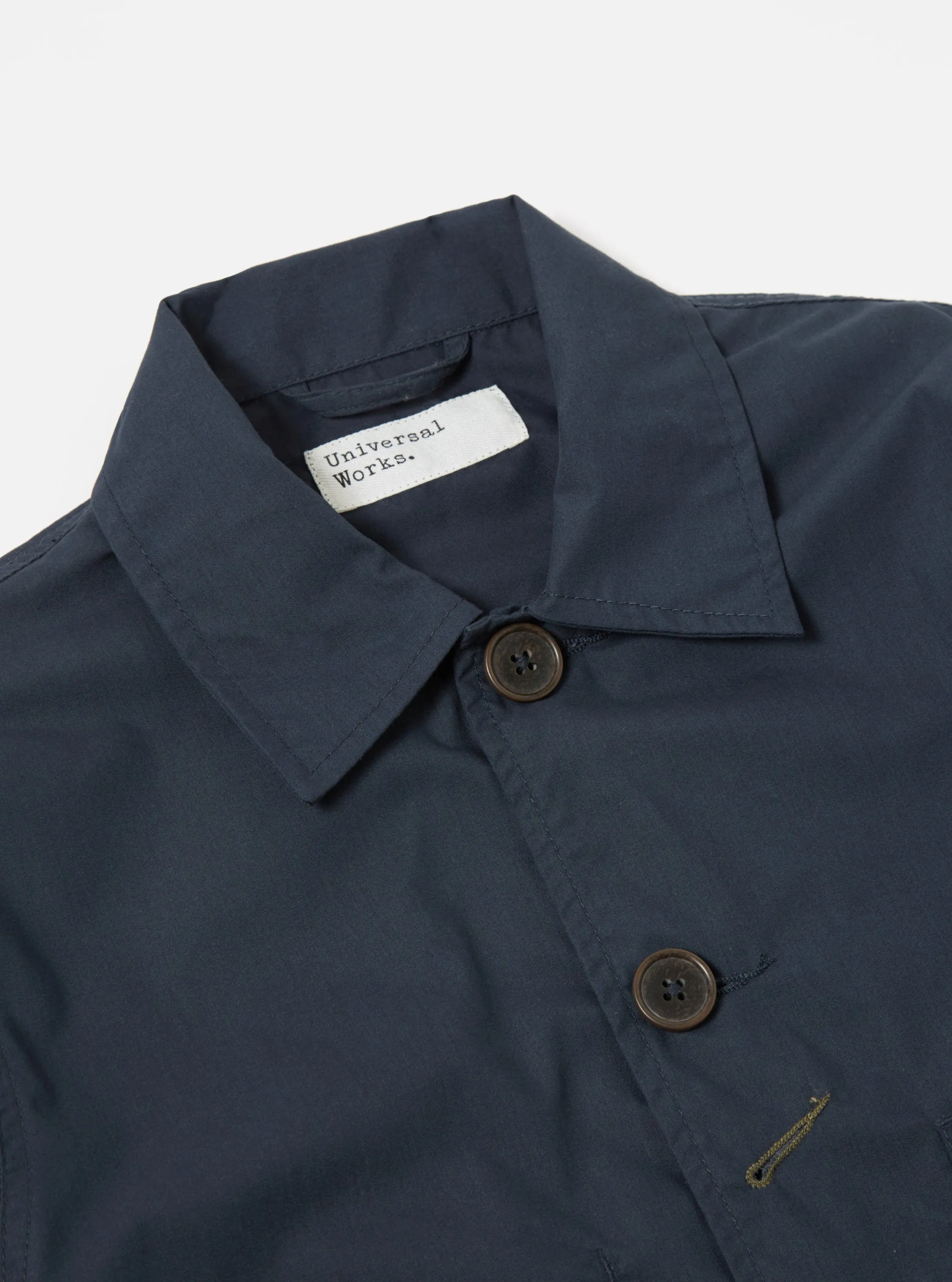 Universal Works Bakers Jacket in Navy Recycled Poly Tech sold by Universal Works product image thumbnail 4