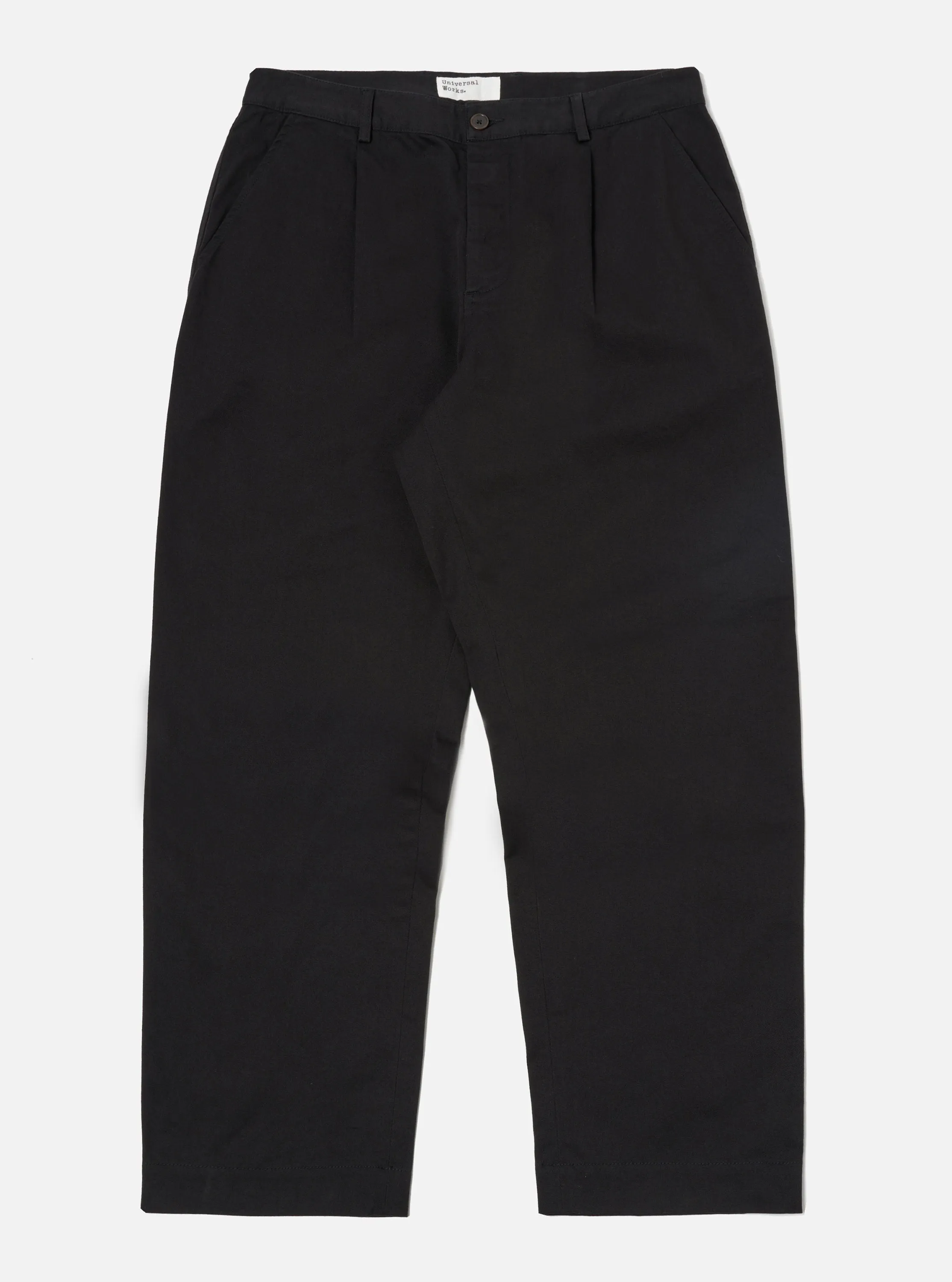 Universal Works Duke Pant in Black Twill sold by Universal Works