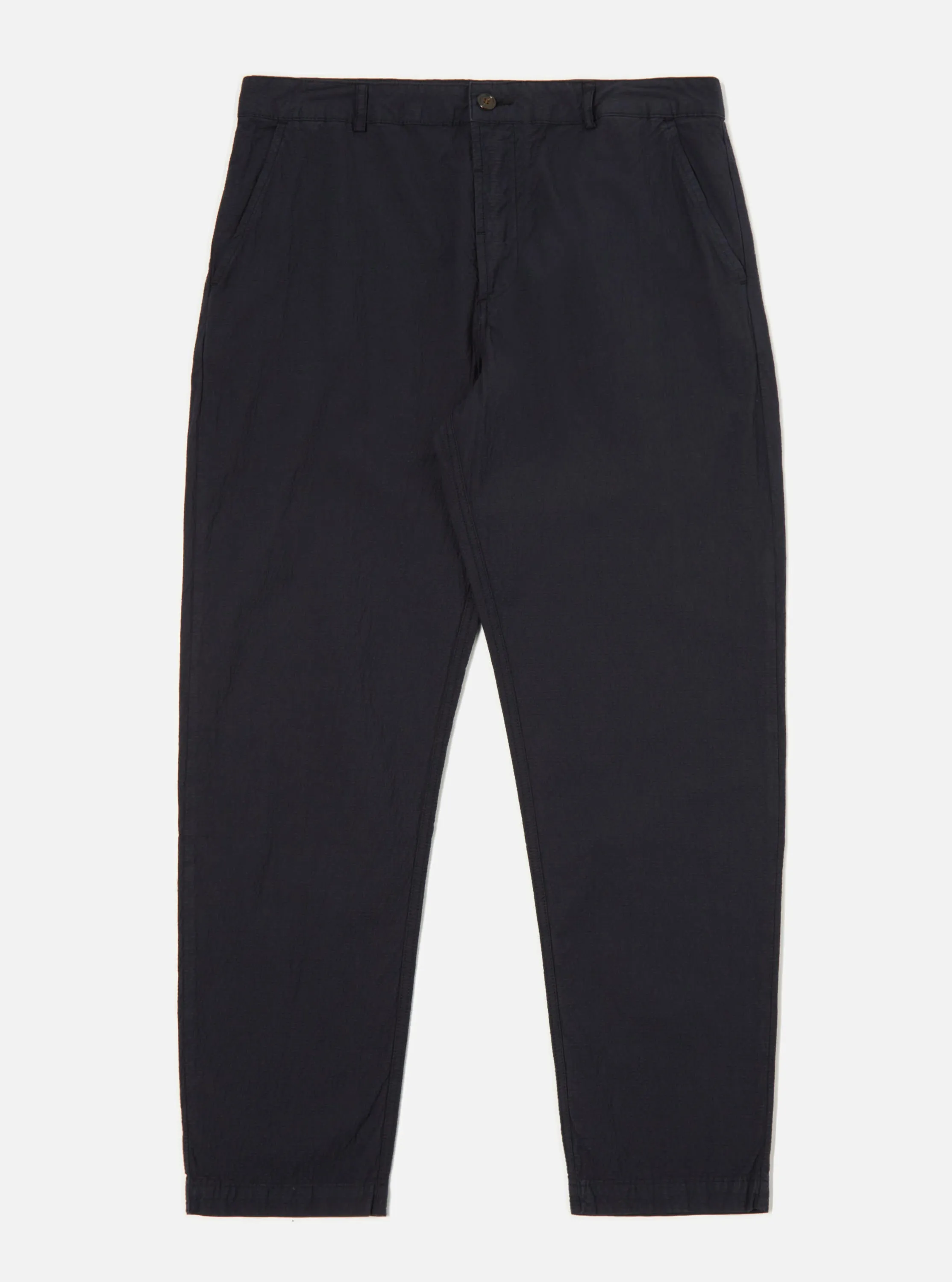 Universal Works Military Chino in Navy Seersucker II sold by Universal Works product image thumbnail 4