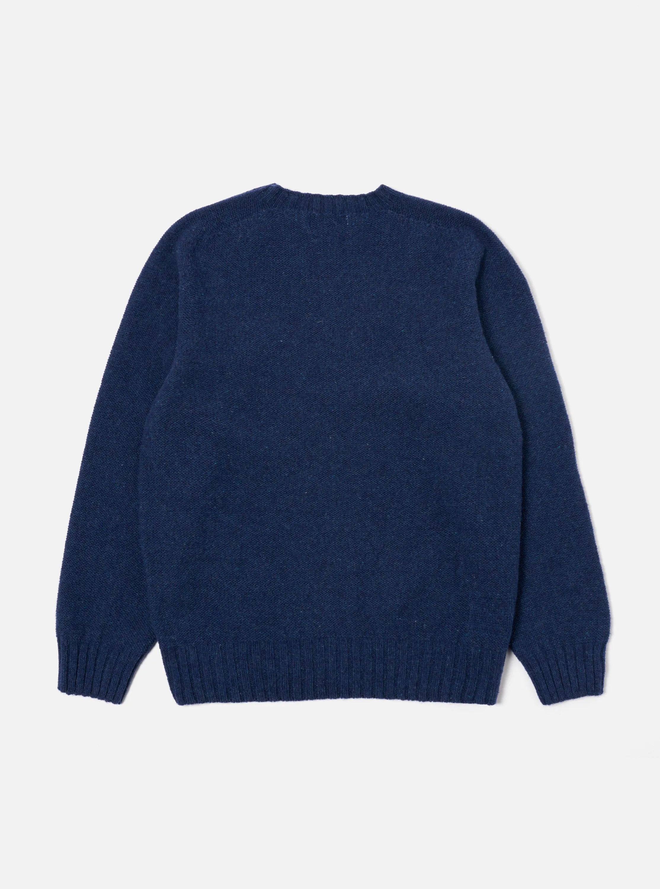 Universal Works Seamless Crew in Indigo Supersoft Knit sold by Universal Works product image thumbnail 2