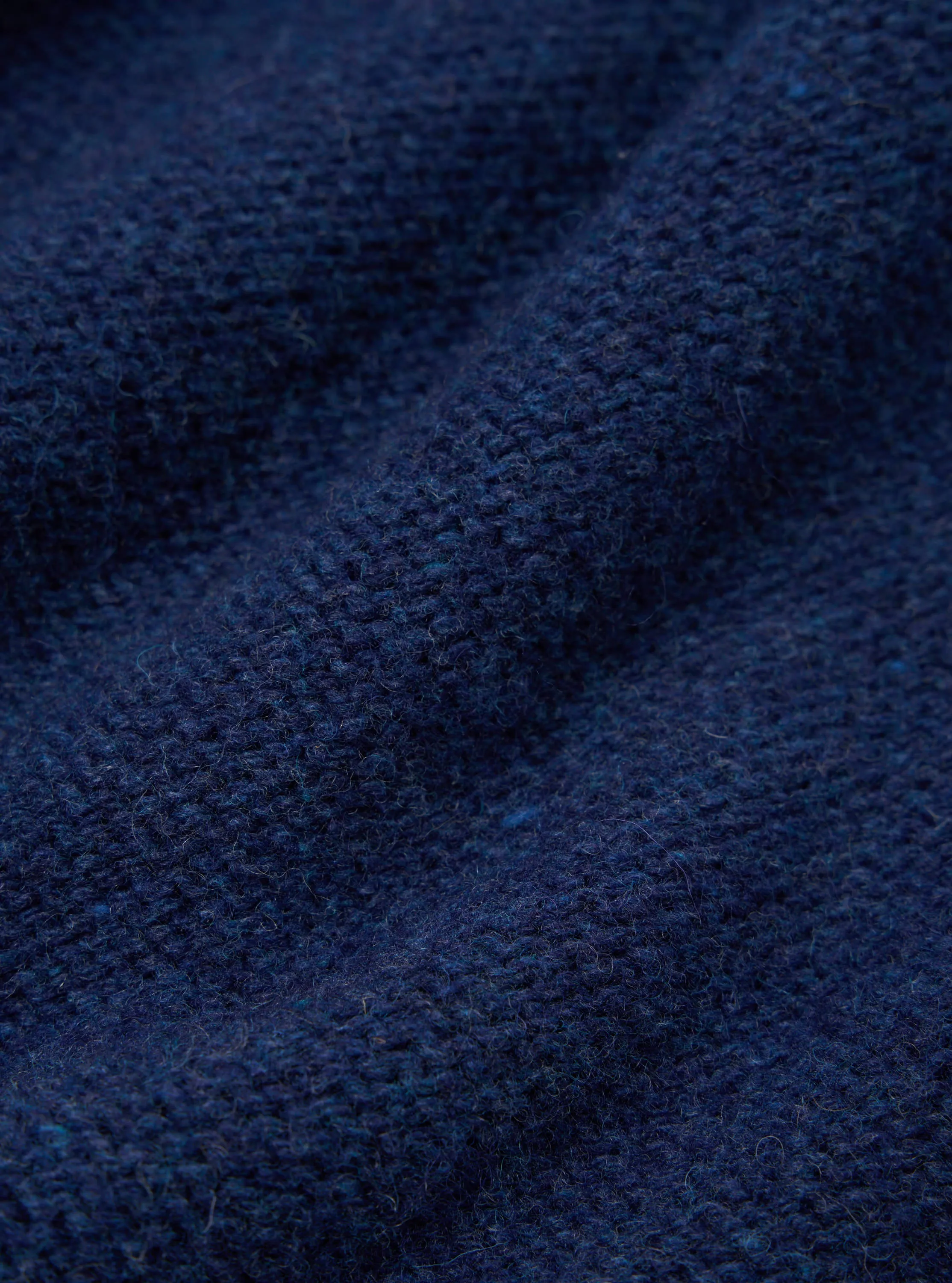 Universal Works Seamless Crew in Indigo Supersoft Knit sold by Universal Works product image thumbnail 5