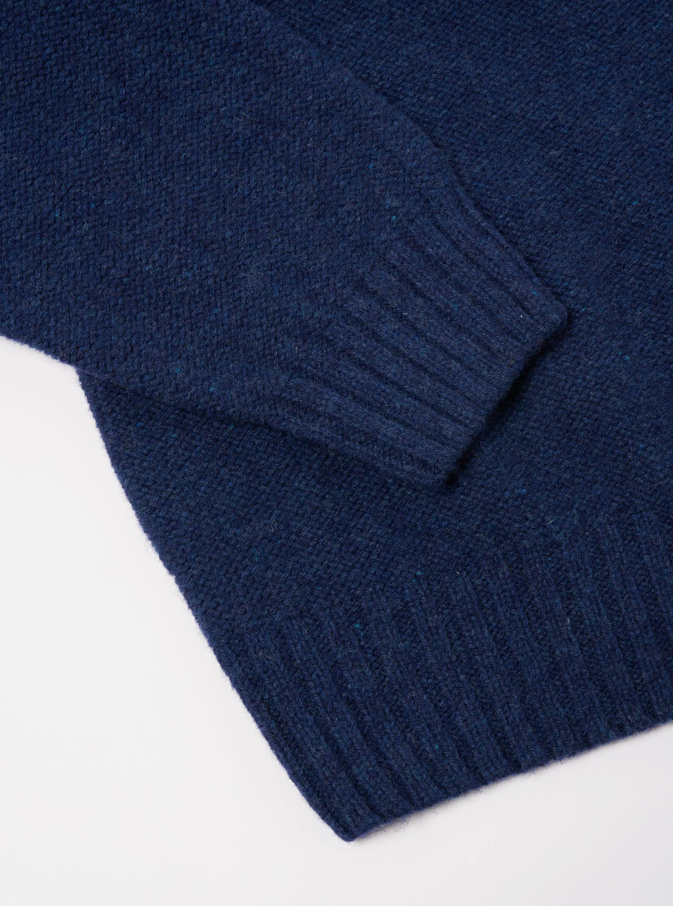 Universal Works Seamless Crew in Indigo Supersoft Knit sold by Universal Works product image thumbnail 4