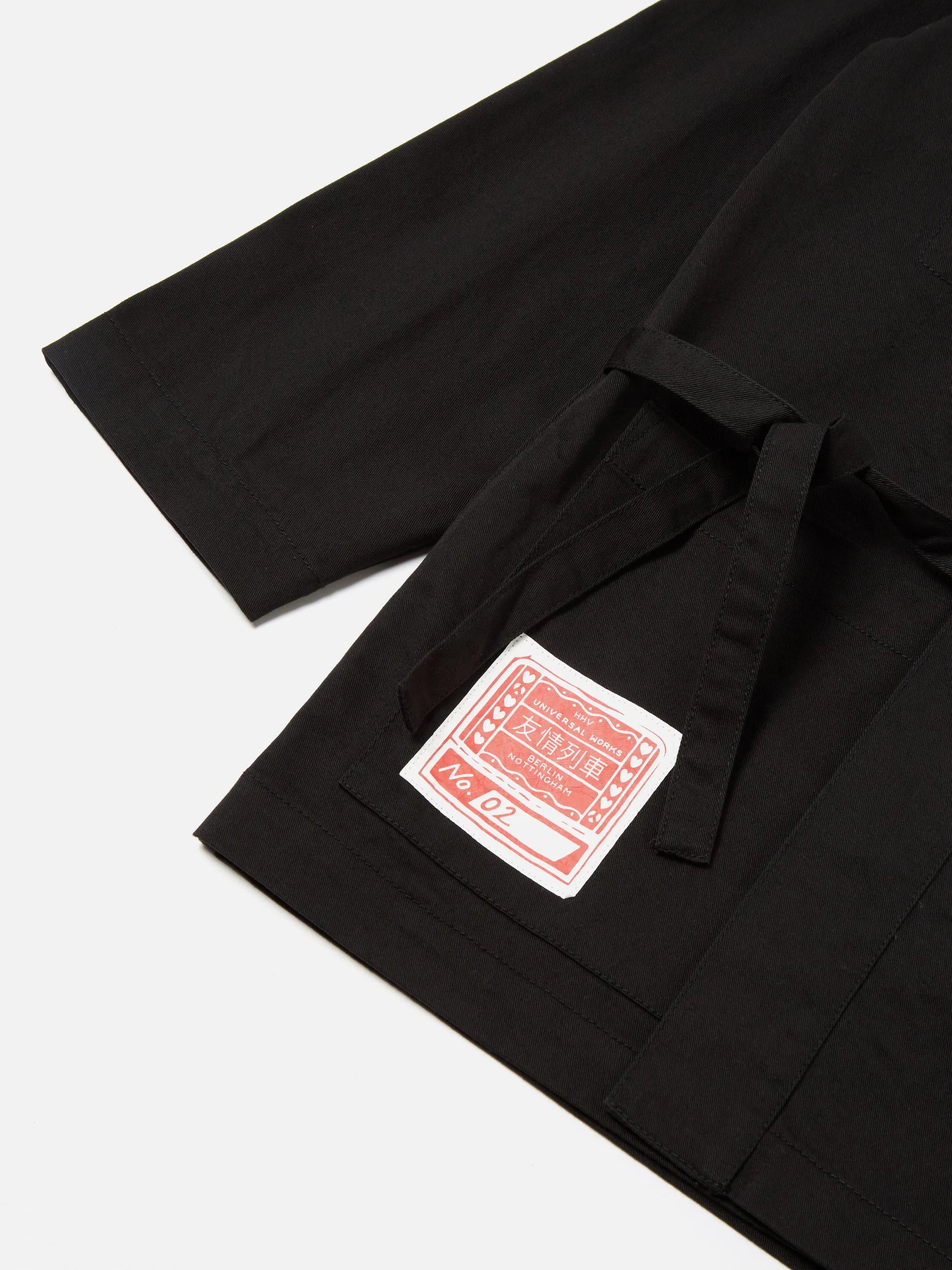 HHV x Universal Works Kyoto Work Jacket in Black Twill sold by Universal Works product image thumbnail 4