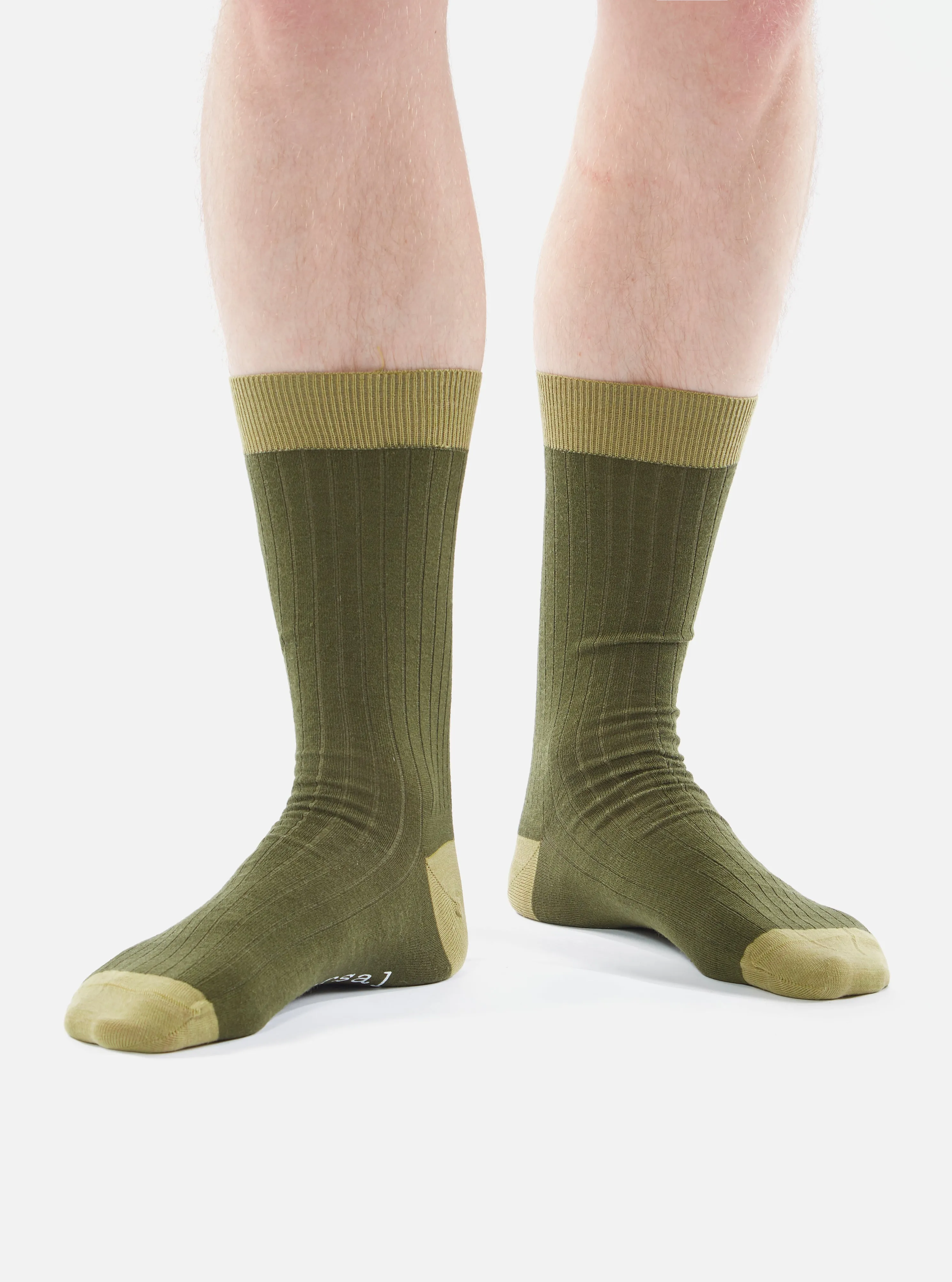 Universal Works Merino Classic Sock in Olive Merino sold by Universal Works product image thumbnail 4